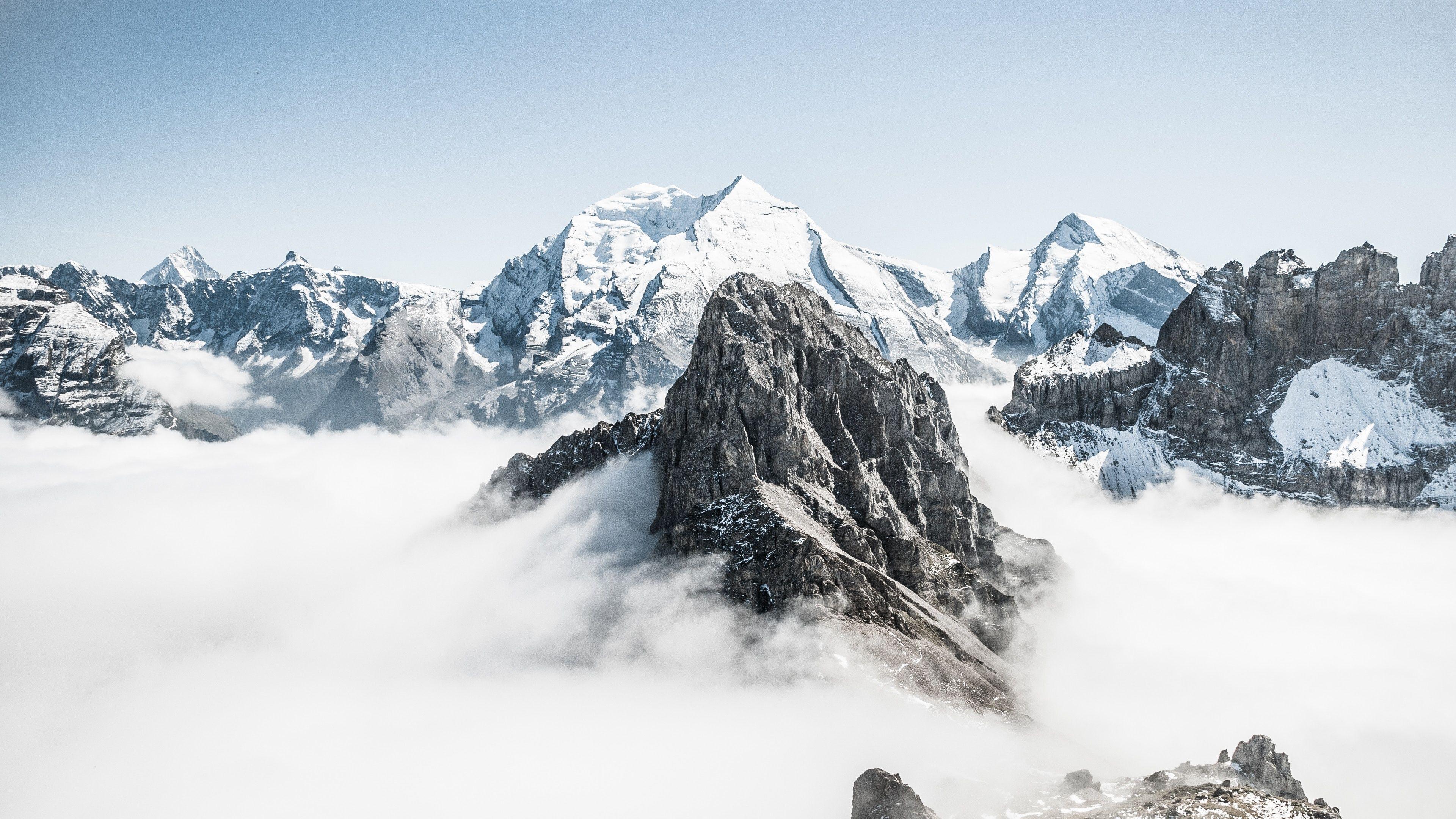 3840x2160 Download 3840x2160 wallpaper snow mountains, peak, clouds, switzerland, 4k, uhd 16: widescreen, 3840x2160 HD image, background, 6702