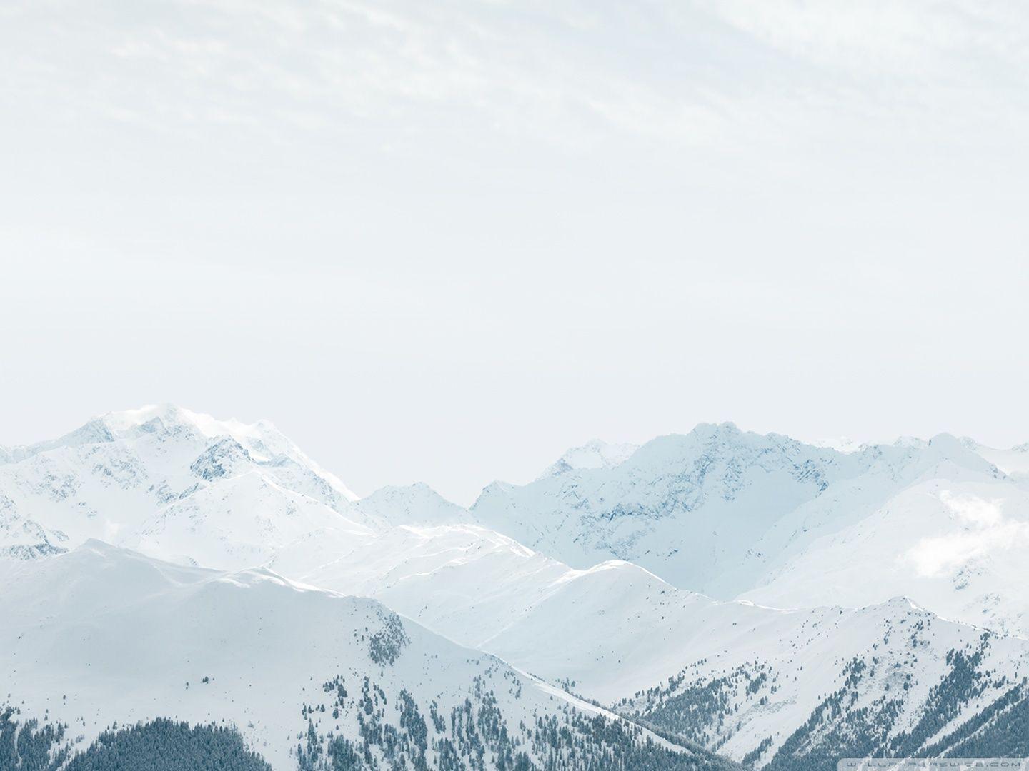 1440x1080 Apple iOS Snow Mountains Ultra HD Desktop Background Wallpaper for 4K UHD TV : Widescreen & UltraWide Desktop & Laptop : Tablet