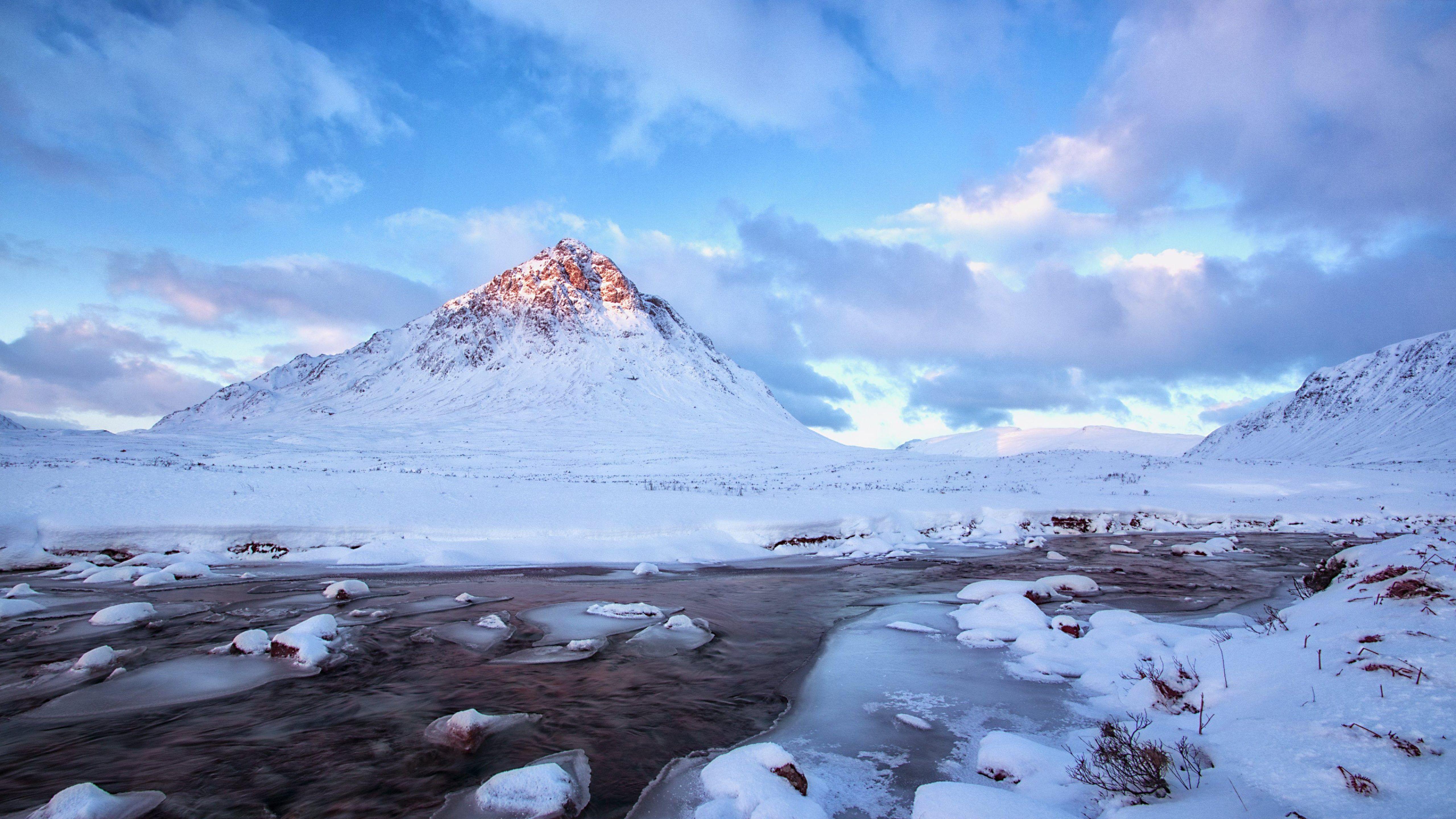 5120x2880 Snow Mountains Winter Scenery 5K Wallpaper, HD Nature 4K Wallpaper, Image, Photo and Background