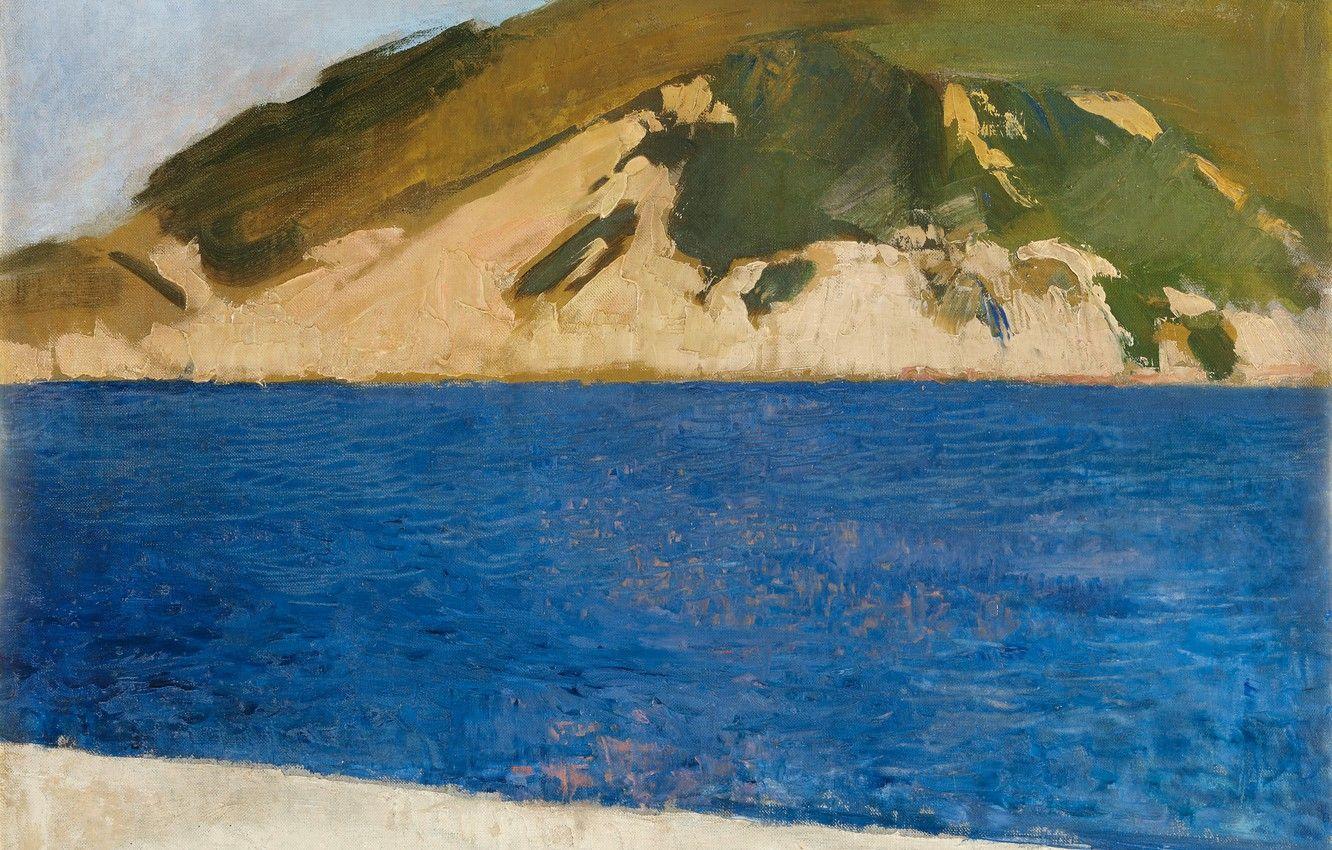 1332x850 Wallpaper landscape, picture, Joaquin Sorolla, Joaquin Sorolla and Bastida, Mount Ulia. San Sebastian image for desktop, section живопись