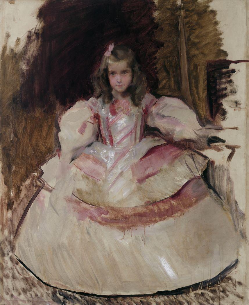 857x1050 La niña María Figueroa vestida de menina Joaquin Sorolla y Bastida on USEUM