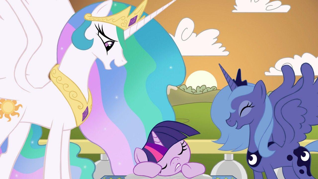1280x720 Princess Celestia, Princess Luna and Twilight Sparkle, my little pony friendship is magic, mlp, cartoon, cartoons w