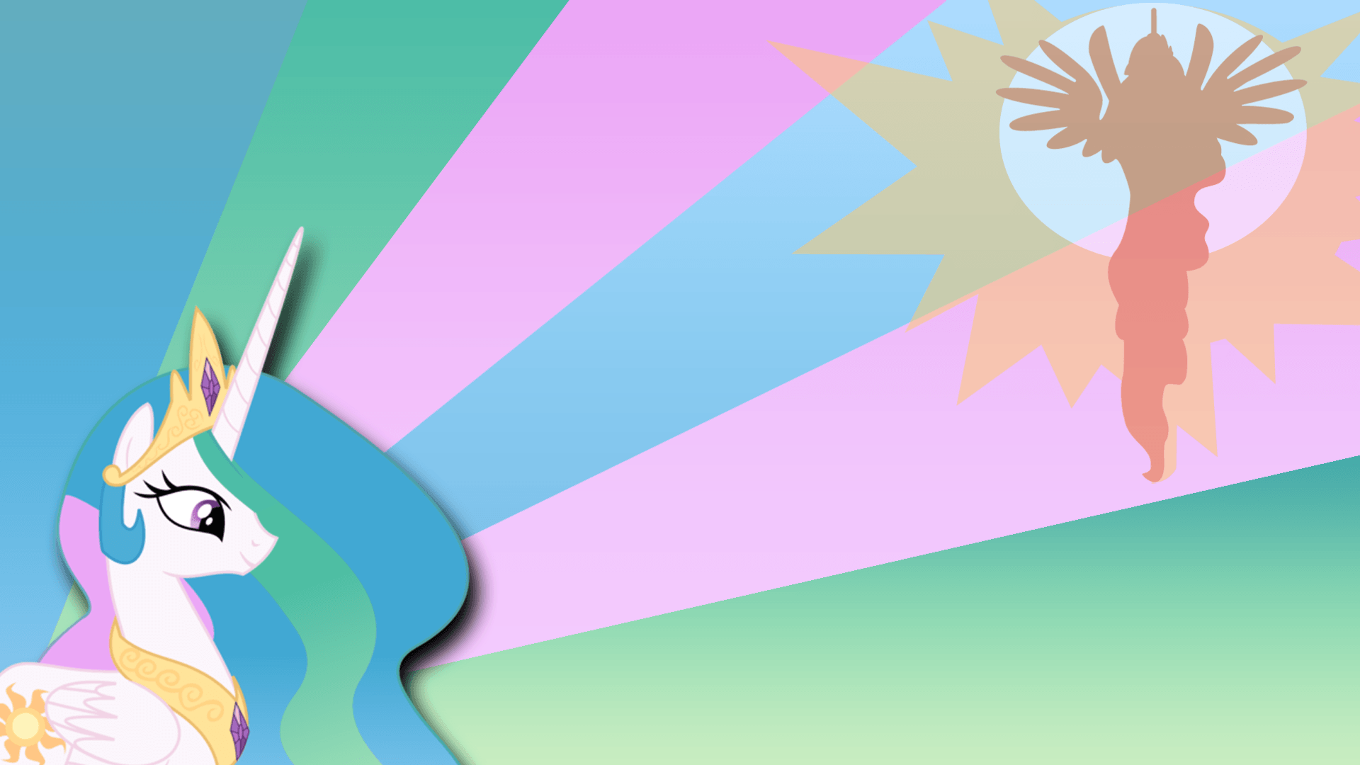 1920x1080 Princess Celestia Sunrise Wallpaper by adcoon, BlueDragonHans and Diftraku. My Little Pony. My Little Wallpaper Wallpaper Source That Credits Artists
