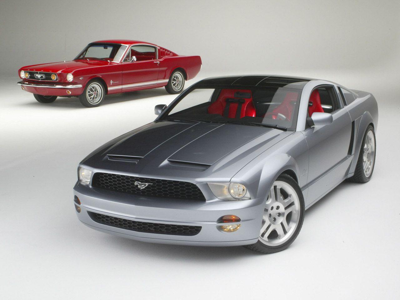 1280x960 Ford Mustang GT Concept Convertible & 1965 Mustang Fastback