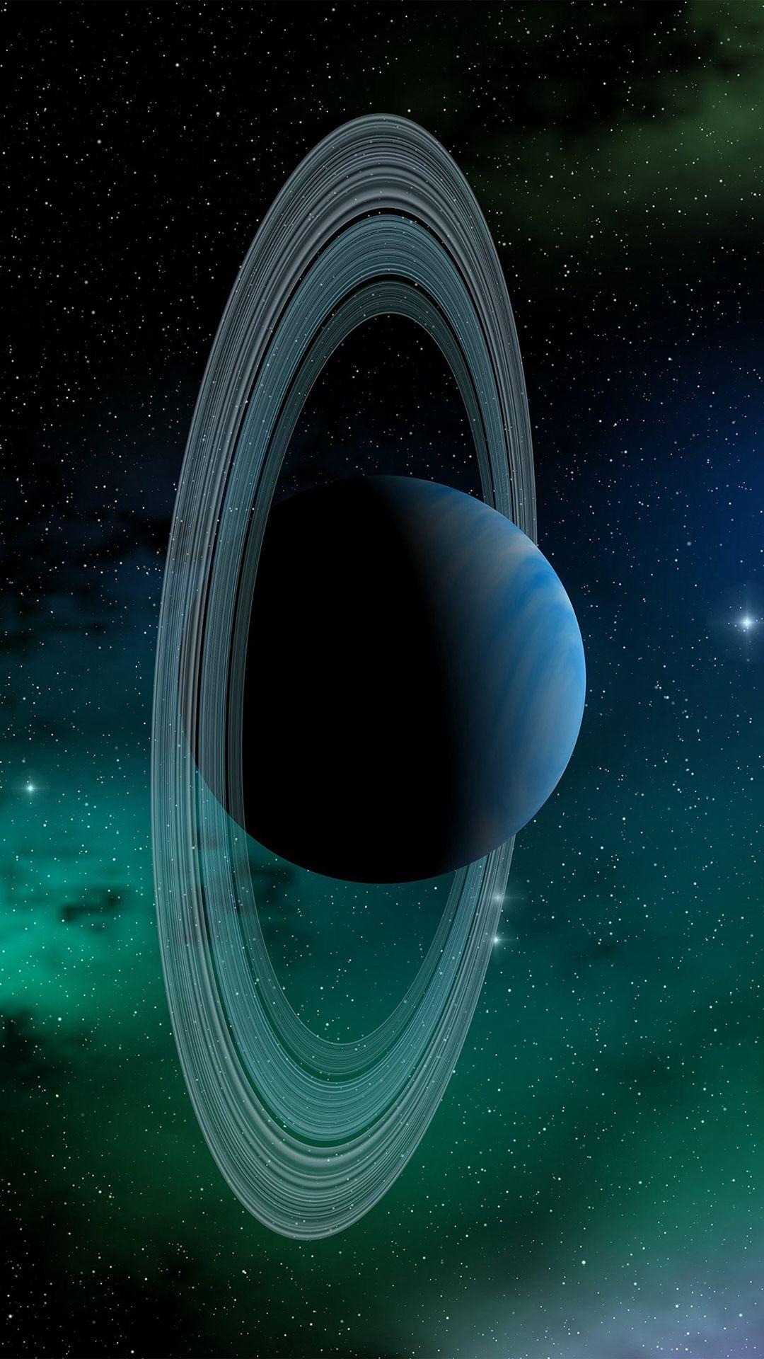 1080x1920 Space Planet Saturn Blue Star Art Illustration iPhone 8 Wallpaper Free Download