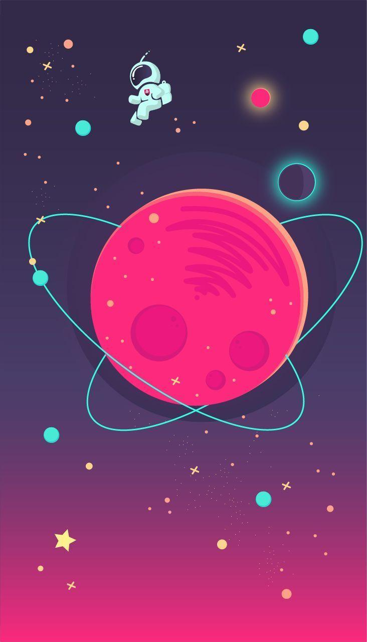732x1280 iPhone Wallpaper - #Space iPhone wallpaper Pin. iPhone wallpaper, Art wallpaper, Space illustration