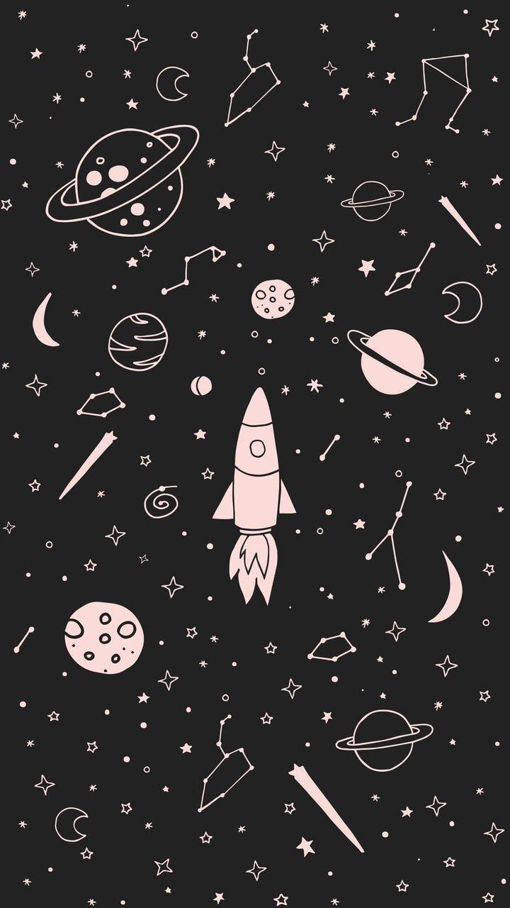 720x1280 illustration, space, wallpaper and background