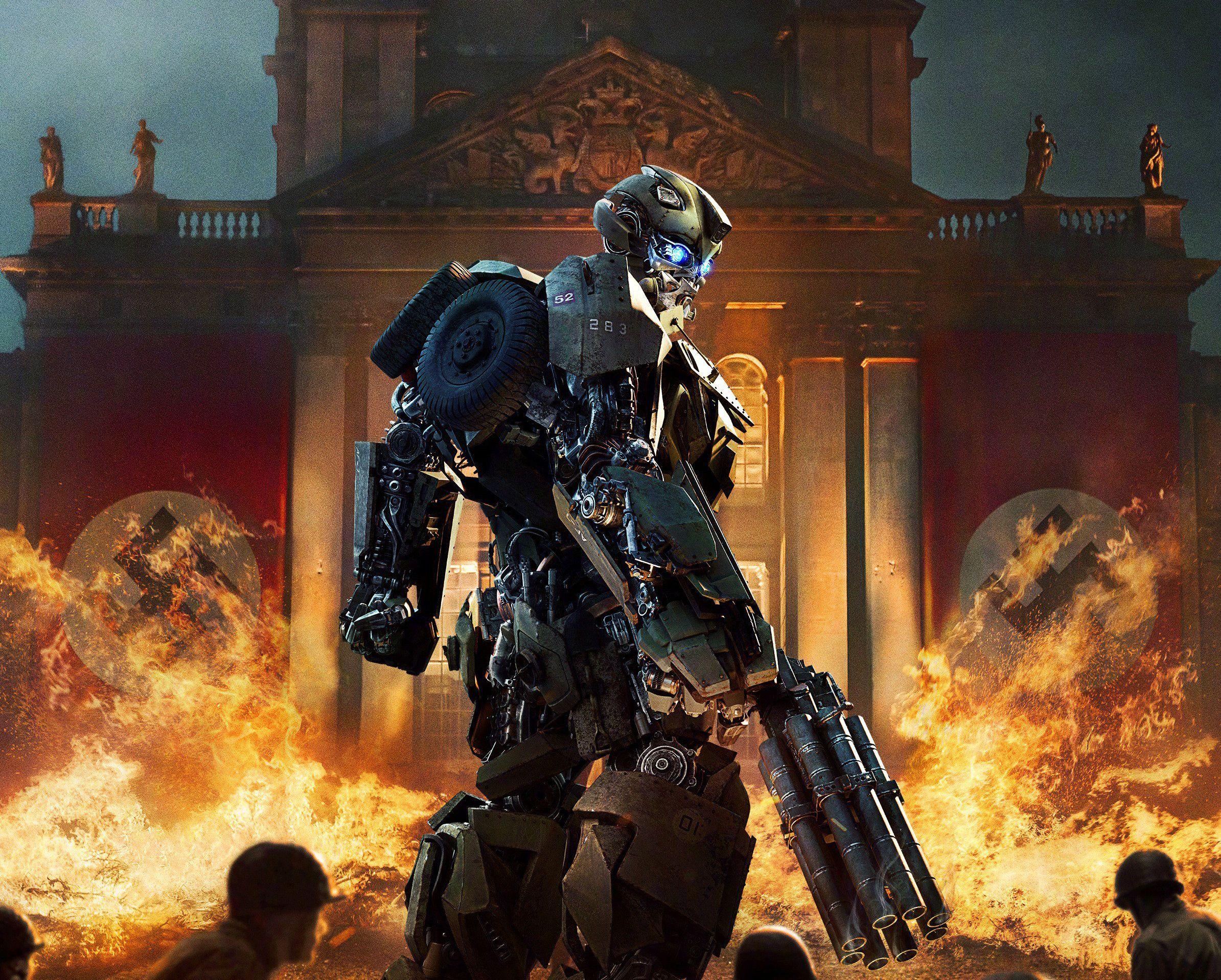 2389x1918 Transformers The Last Knight Bumblebee Against The Nazis 1080x2340 Resolution Wallpaper, HD Movies 4K Wallpaper, Image, Photo and Background
