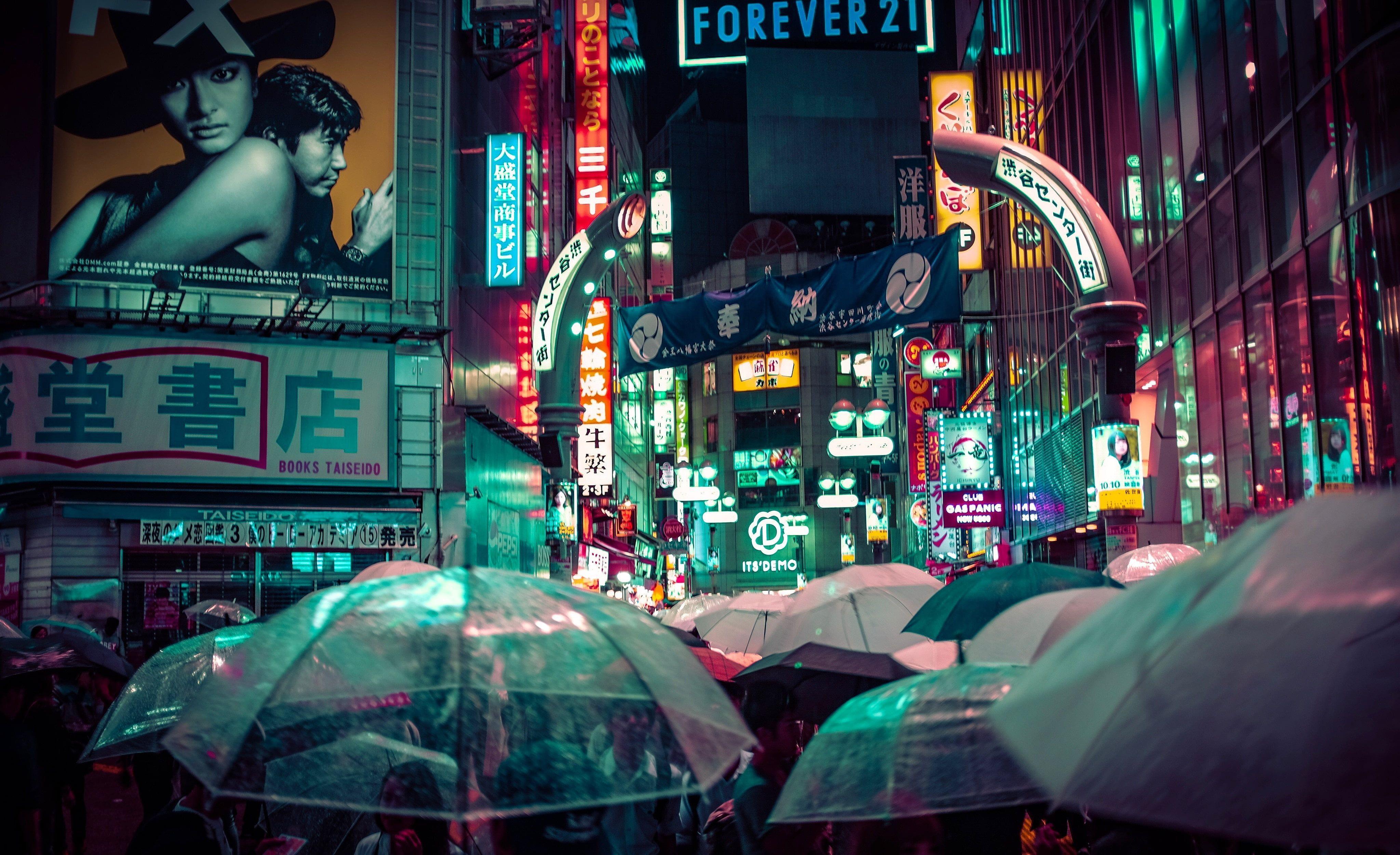 4096x2503 Tokyo Night Japan HD Wallpaper