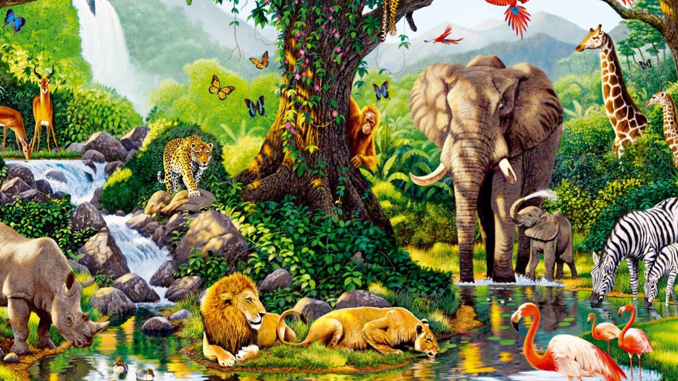 1366x768 Wallpaper With Animals