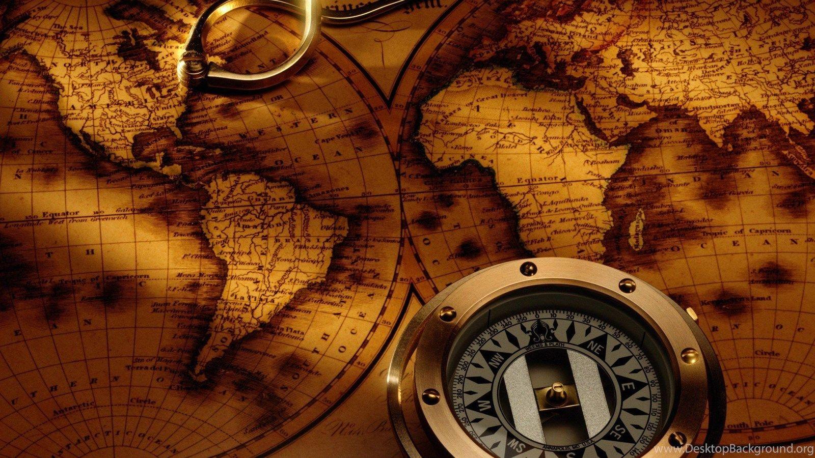 1600x900 Download Pirate Ship And Map Wallpaper For Windows Desktop Background