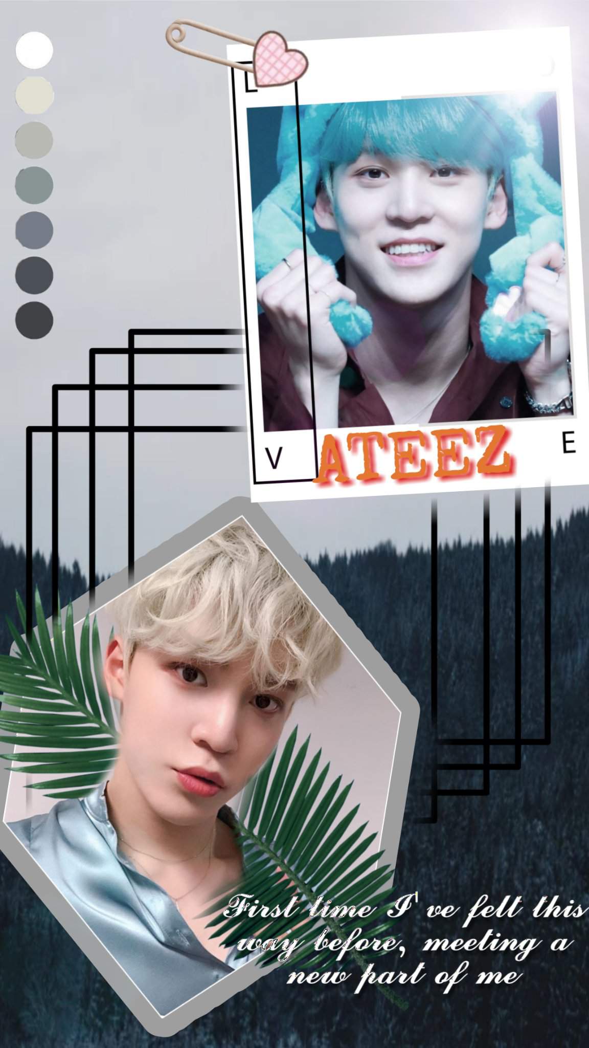 1152x2048 Here is a wallpaper that I made off Yunho ❤️. ATEEZ AMINO Amino