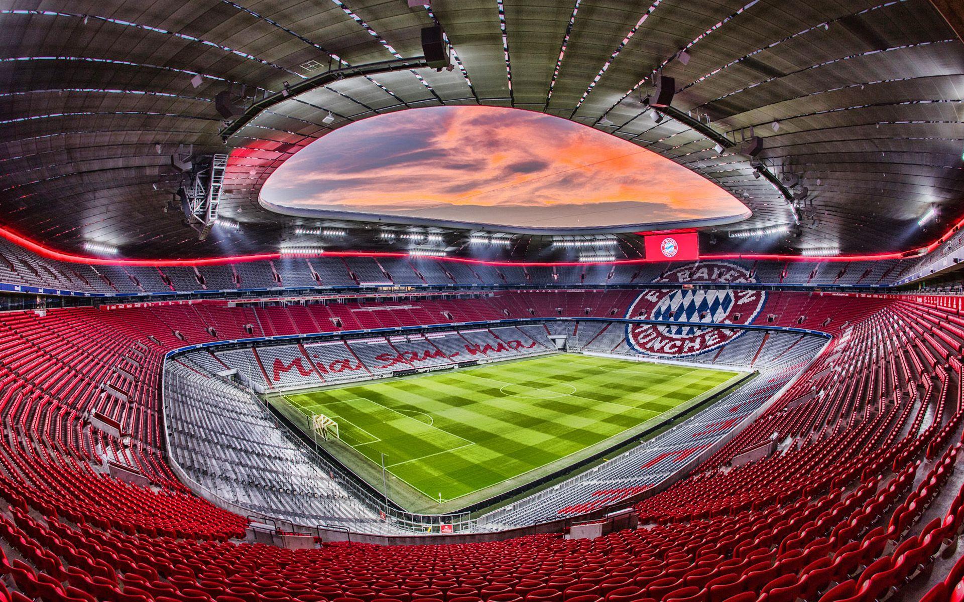 1920x1200 Download wallpaper Allianz Arena, HDR, Bayern Munich Stadium, soccer, football stadium, Bayern Munich arena, Germany for desktop with resolution 1920x1200. High Quality HD picture wallpaper
