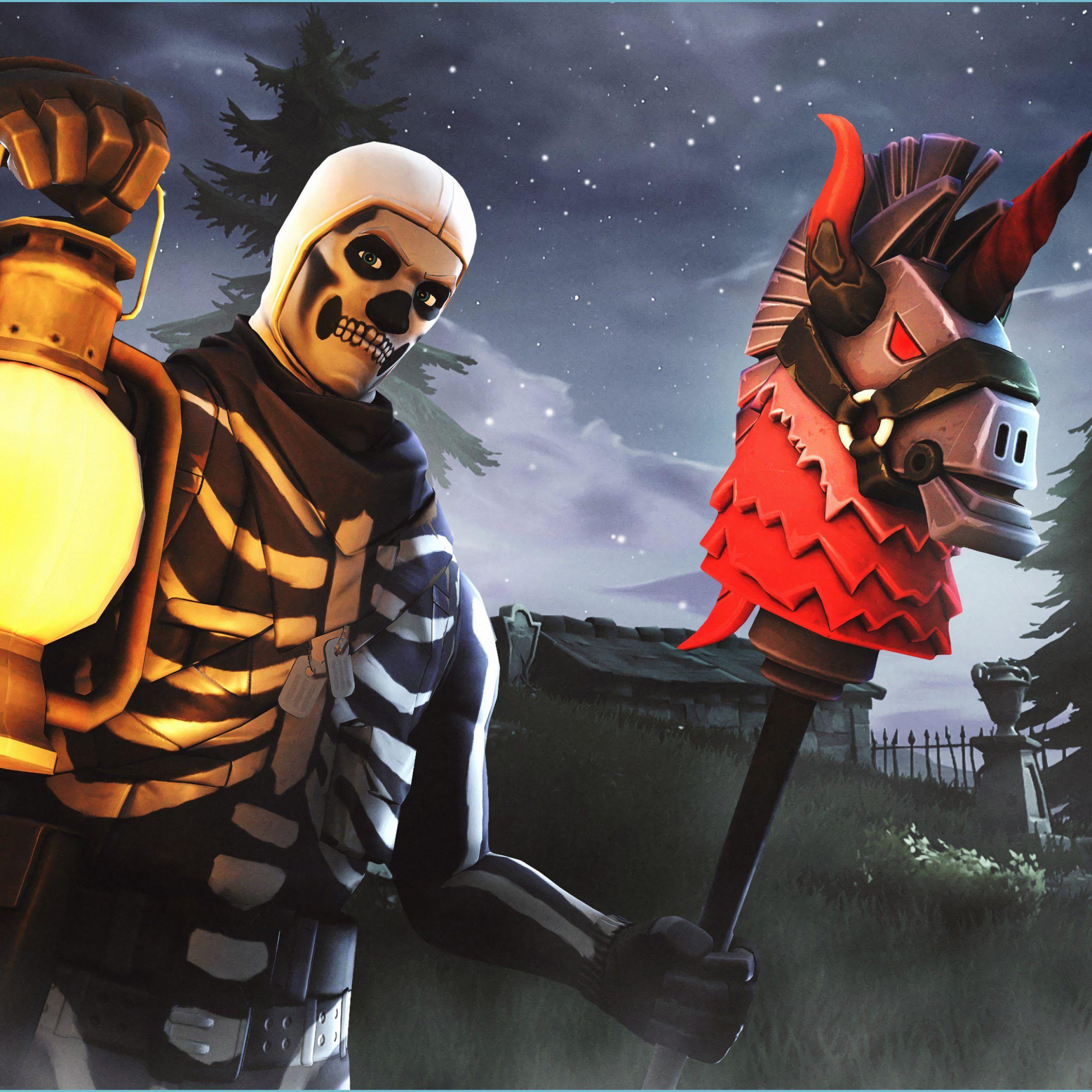 2560x2560 Skull Trooper Fortnite Season 12 12K, HD Games, 12k Wallpaper trooper wallpaper
