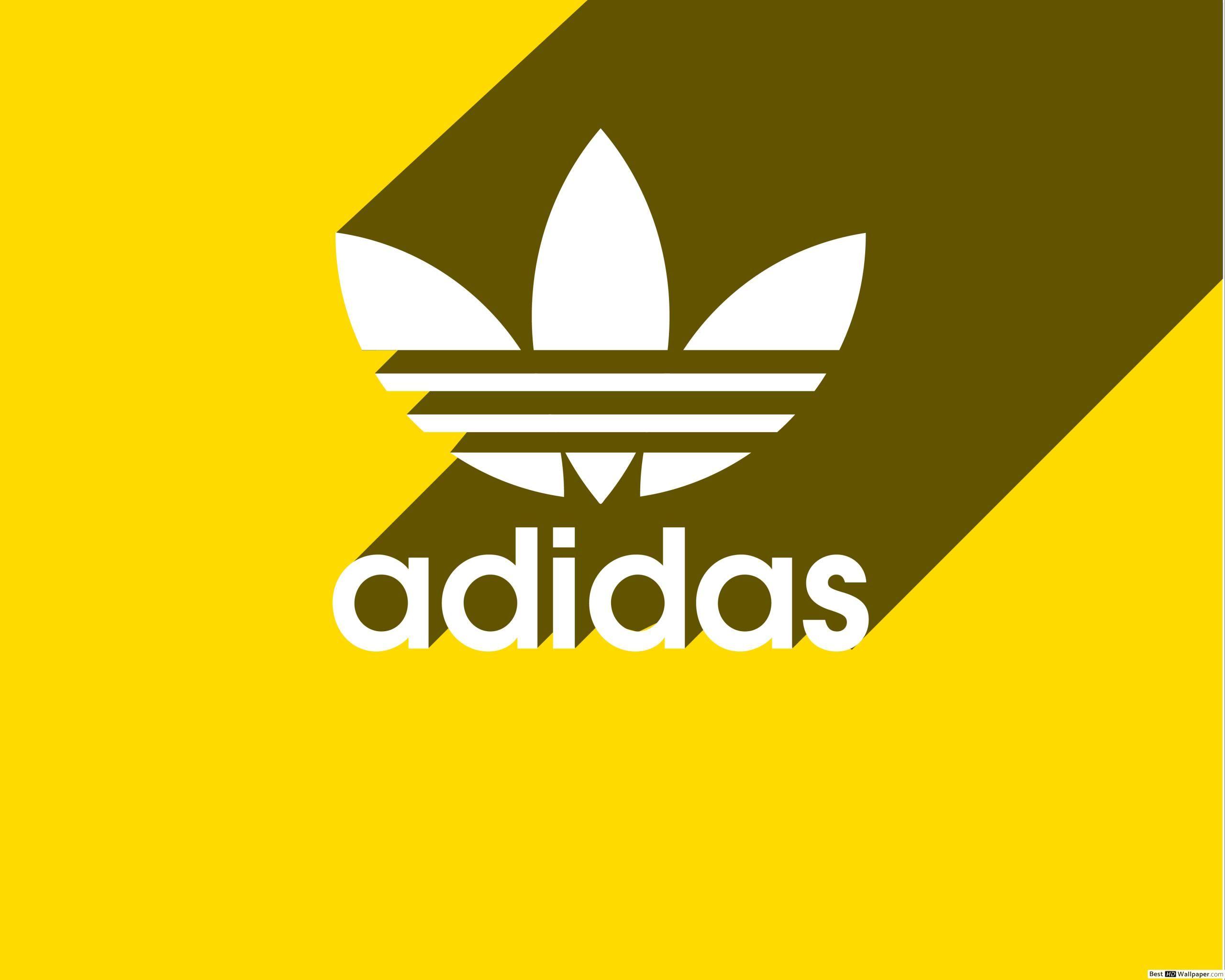 adidas wallpaper yellow