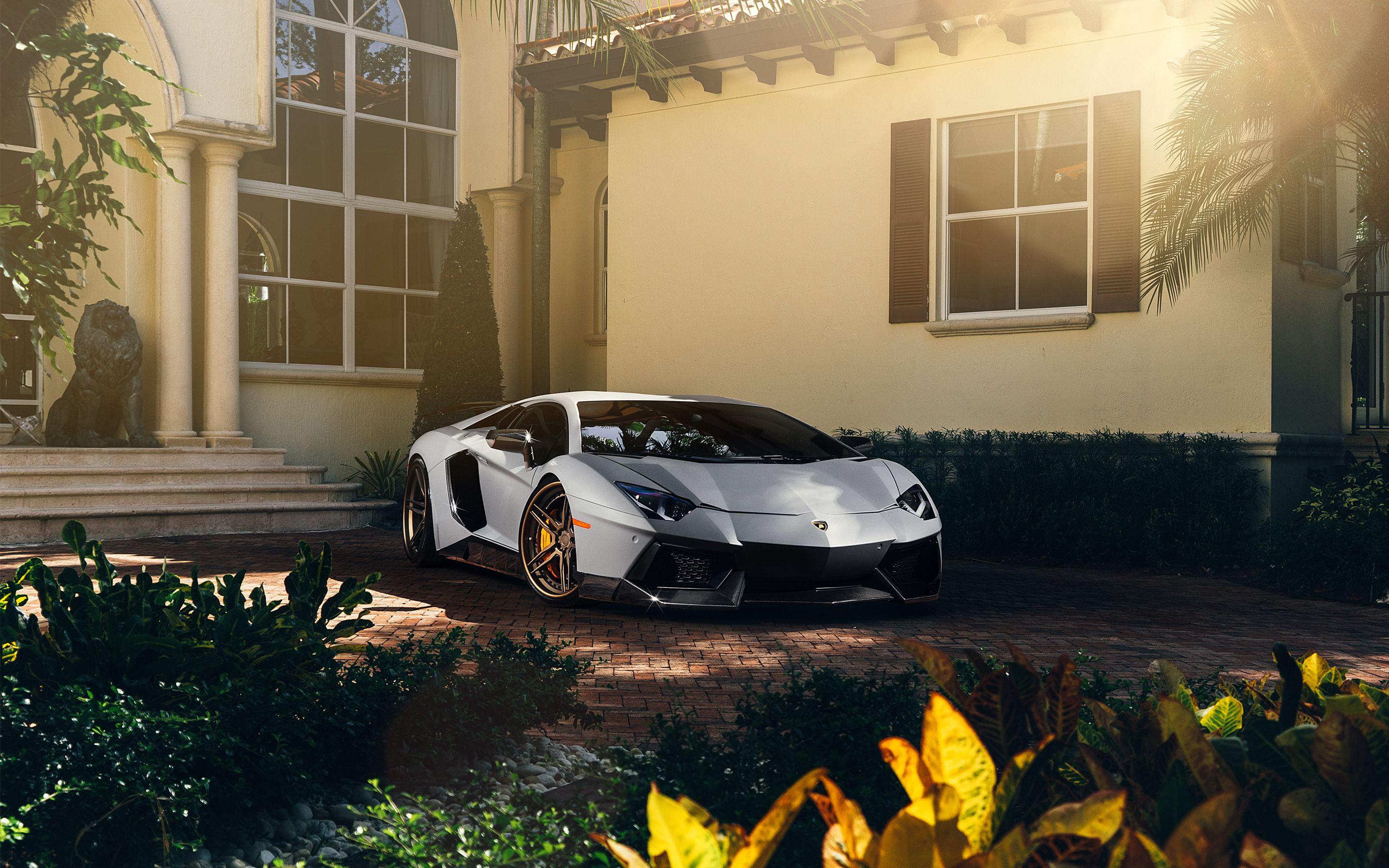2880x1800 Matte Lamborghini Aventador Wallpaper