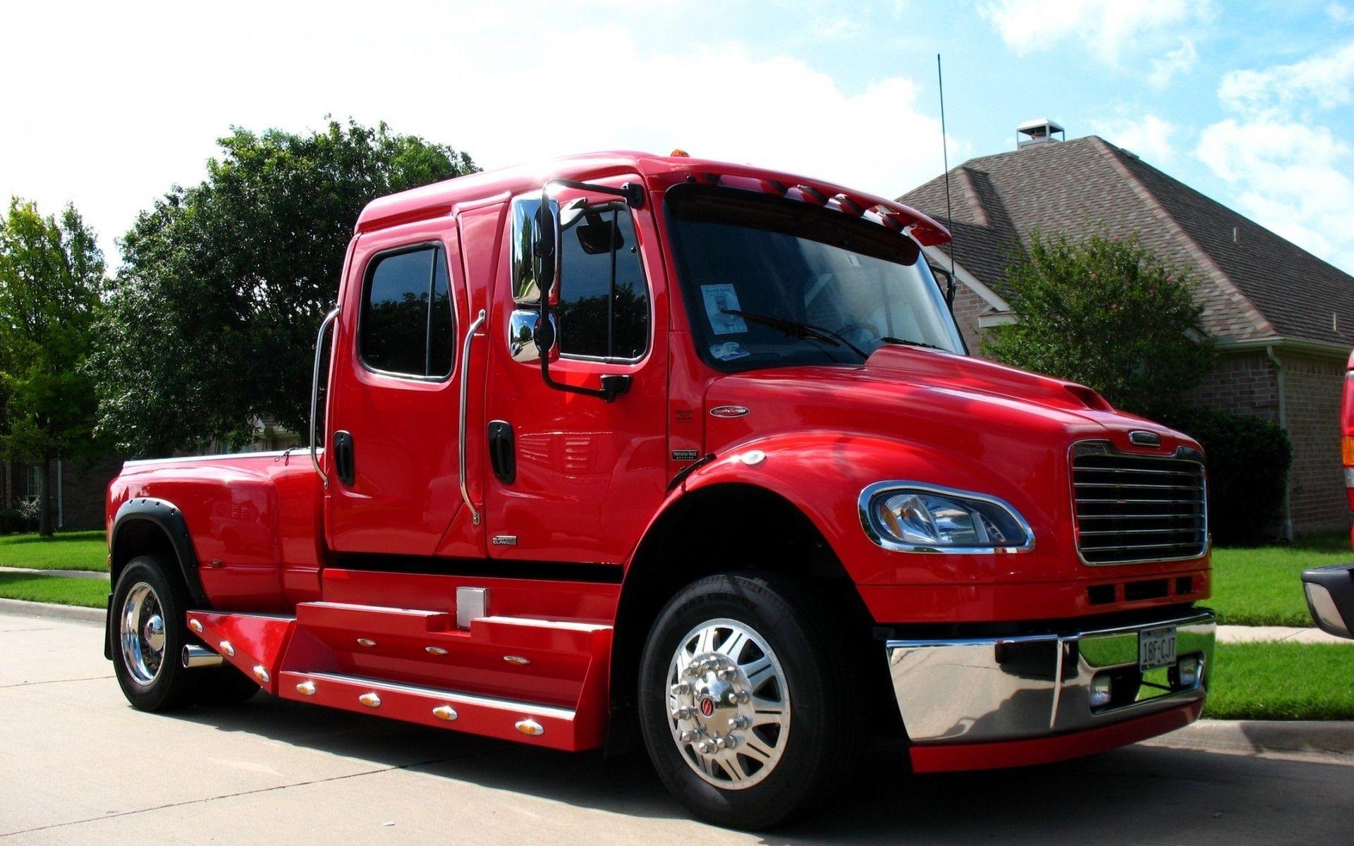 1920x1200 Red Truck Chrome