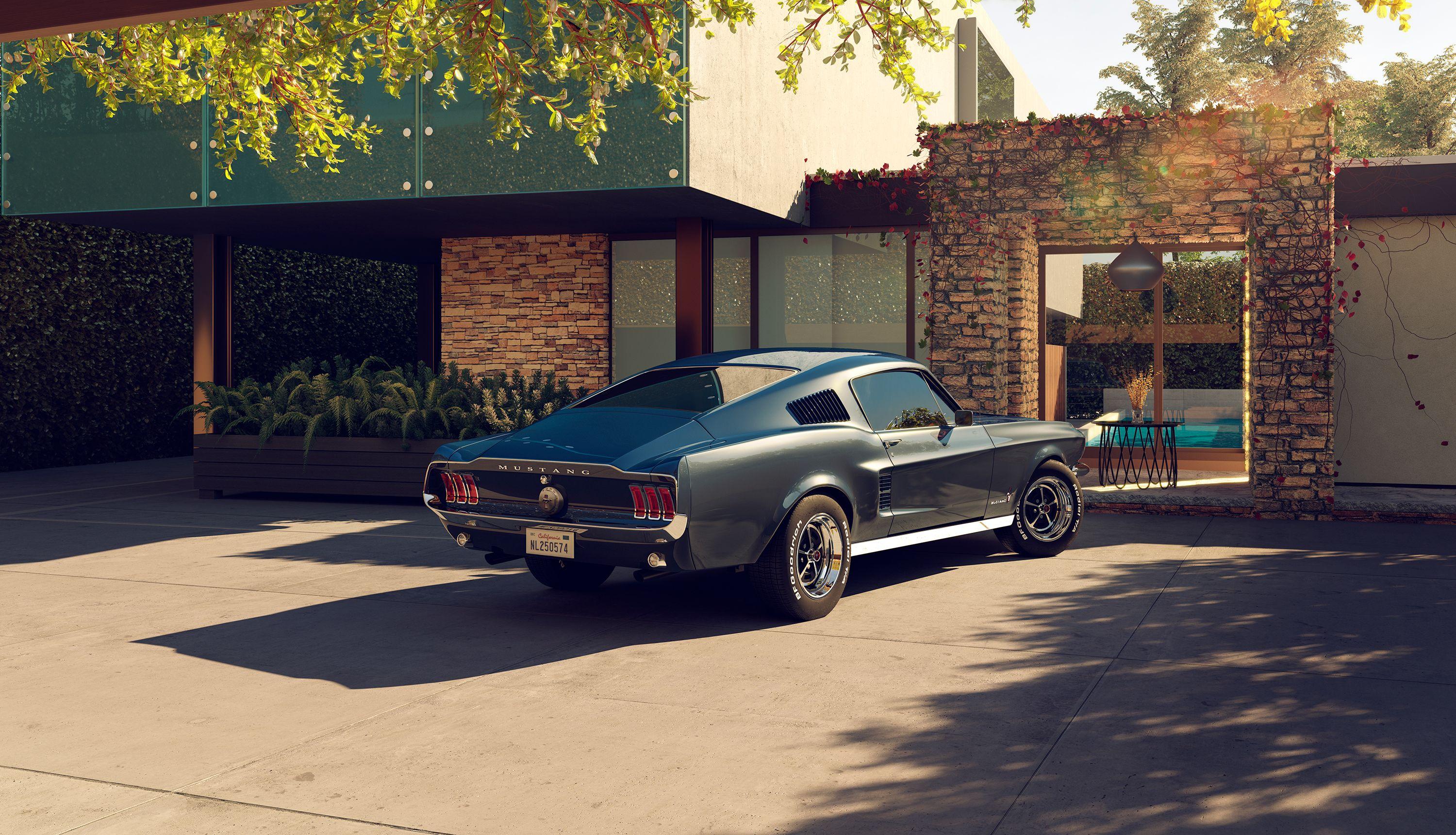 3000x1721 Ford Mustang CGI, HD Cars, 4k Wallpaper, Image, Background, Photo and Picture
