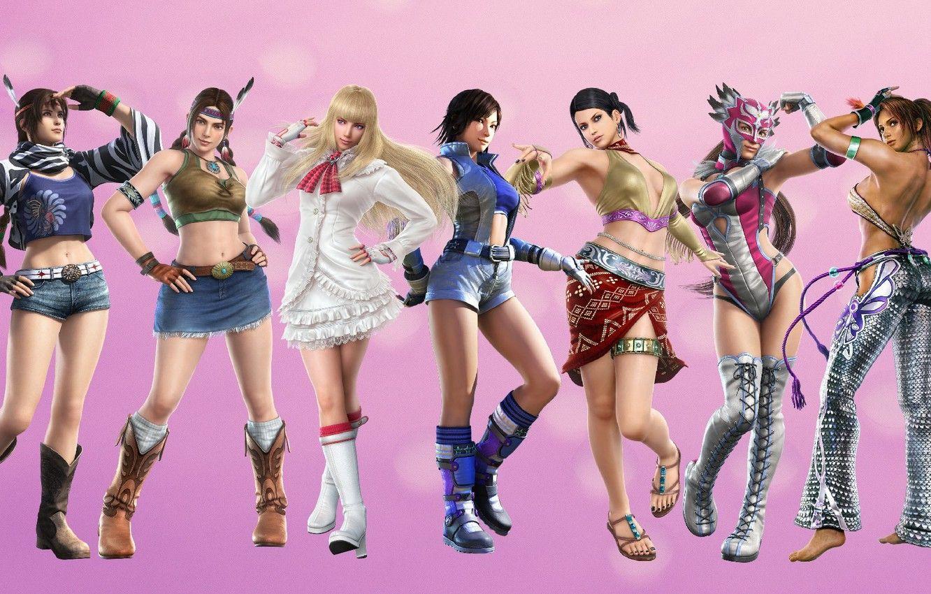 1332x850 Wallpaper girl, pink, Asuka, tekken, Christina, Lili, Julie, Jaycee, Zafina image for desktop, section игры