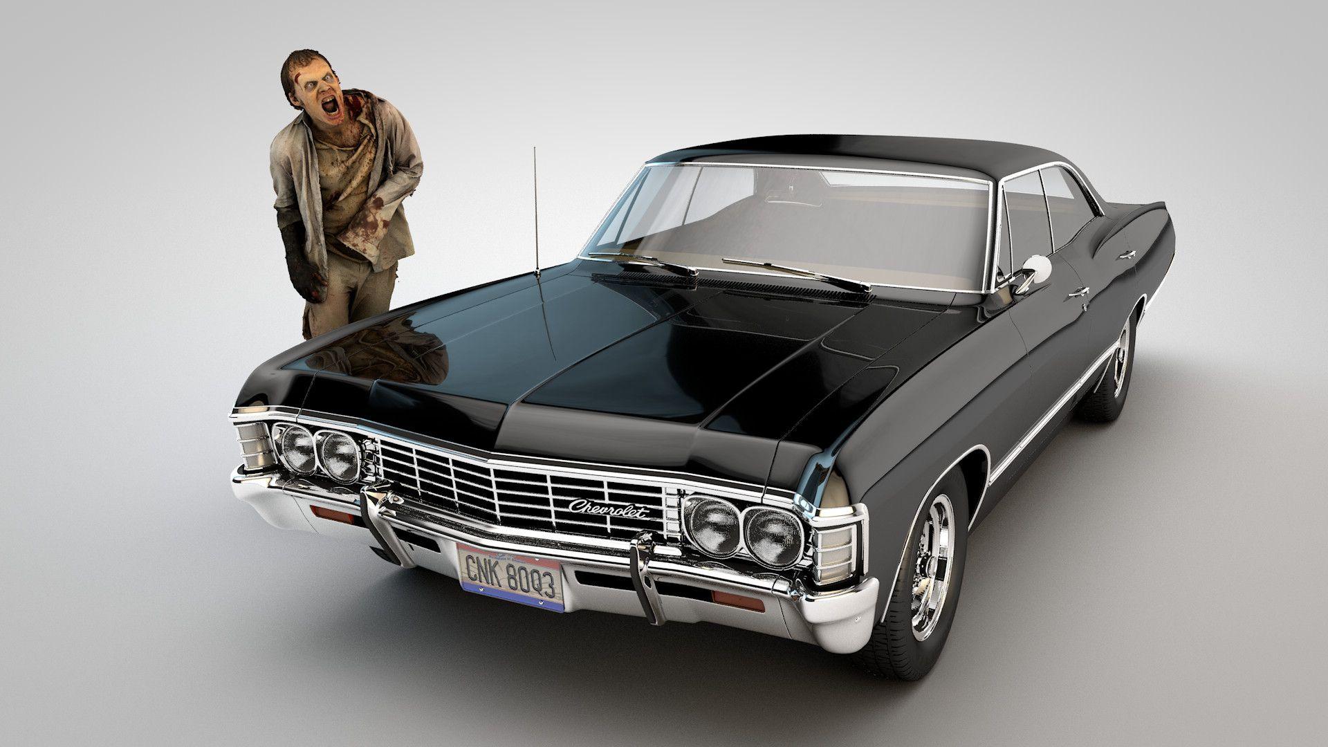 1920x1080 Troy Benesch the Winchester boys' 1967 Impala with Zombie