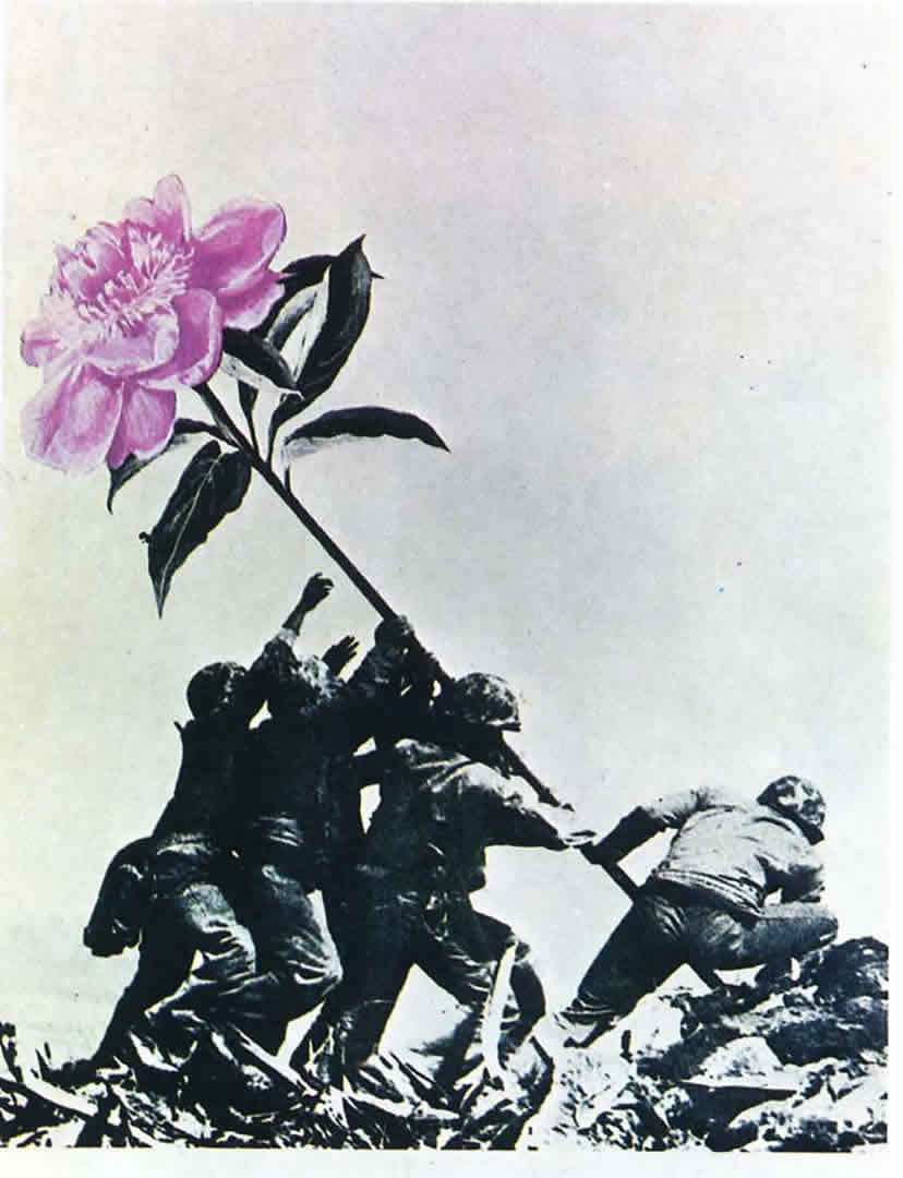 828x1080 Iwo Jima Flower Power Propaganda Posters