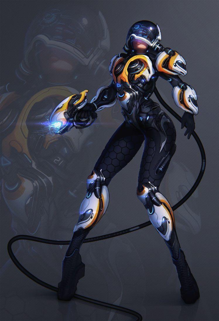 748x1096 space suit, Legs, Simple background, Science fiction, Power suit, Weapon HD Wallpaper / Desktop and Mobile Image & Photo