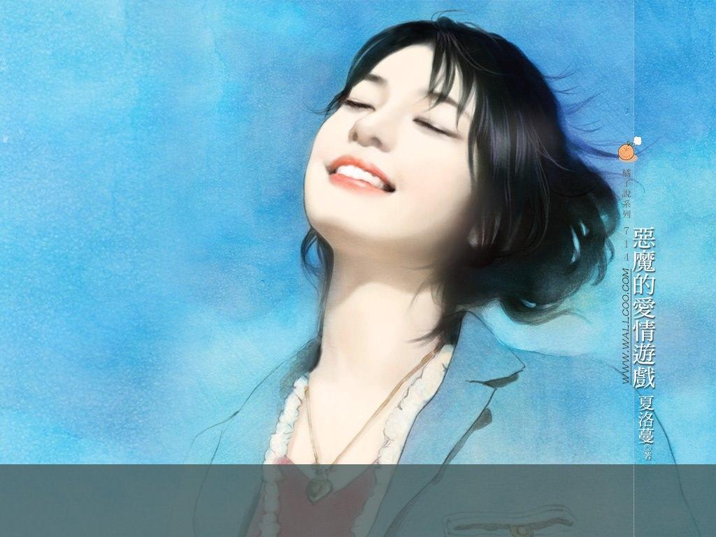 1024x768 Art Paintings Of Chinese Sweet Girls Blog of Mario Xiao