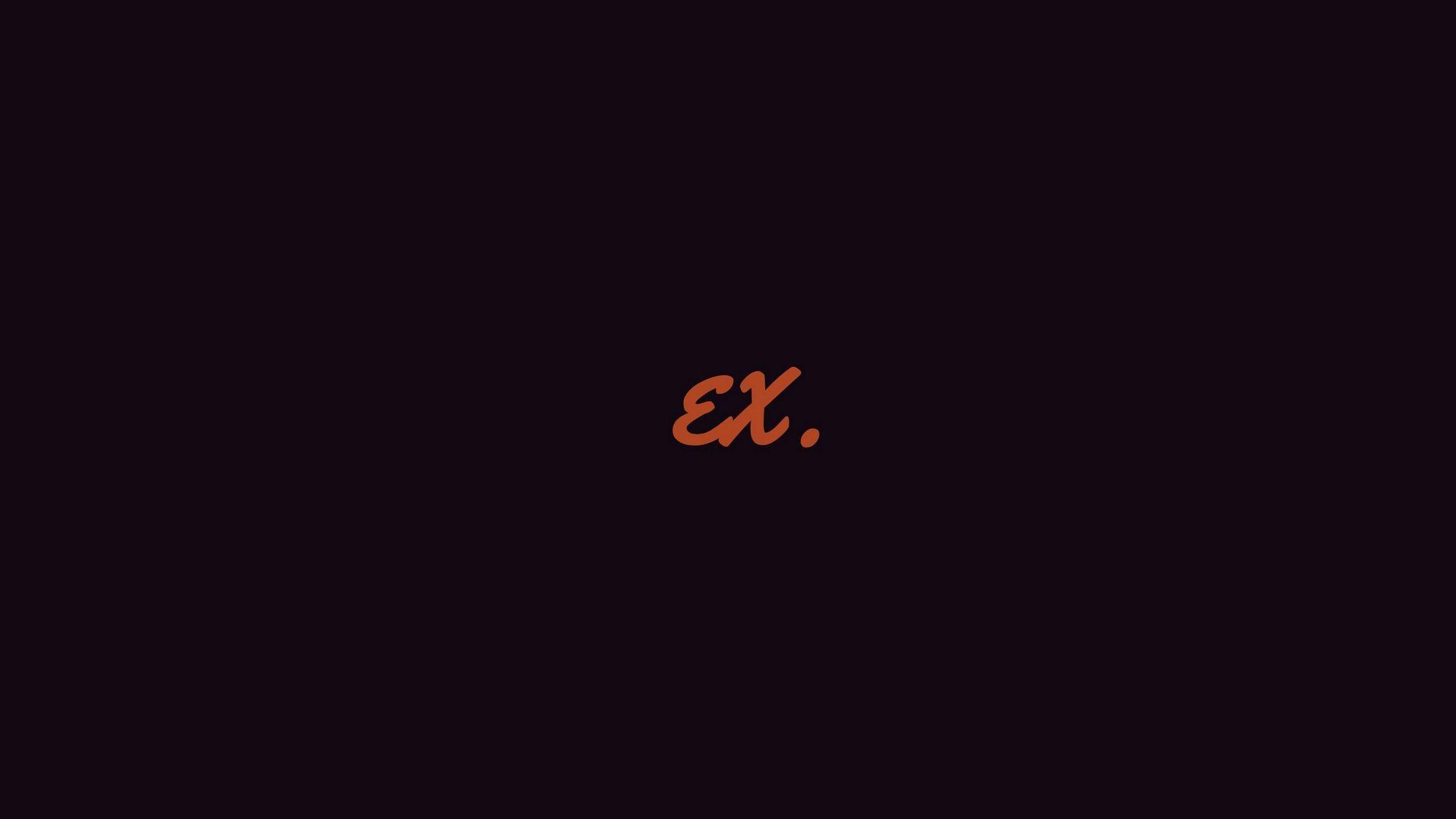 2048x1152 Download wallpaper 2048x1152 ex, word, minimalism ultrawide monitor HD background