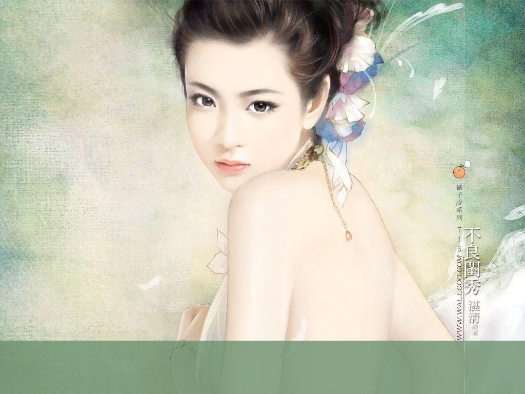1024x768 Chinese Romance Novel Covers : Beautiful Sweet Girls, Beautiful