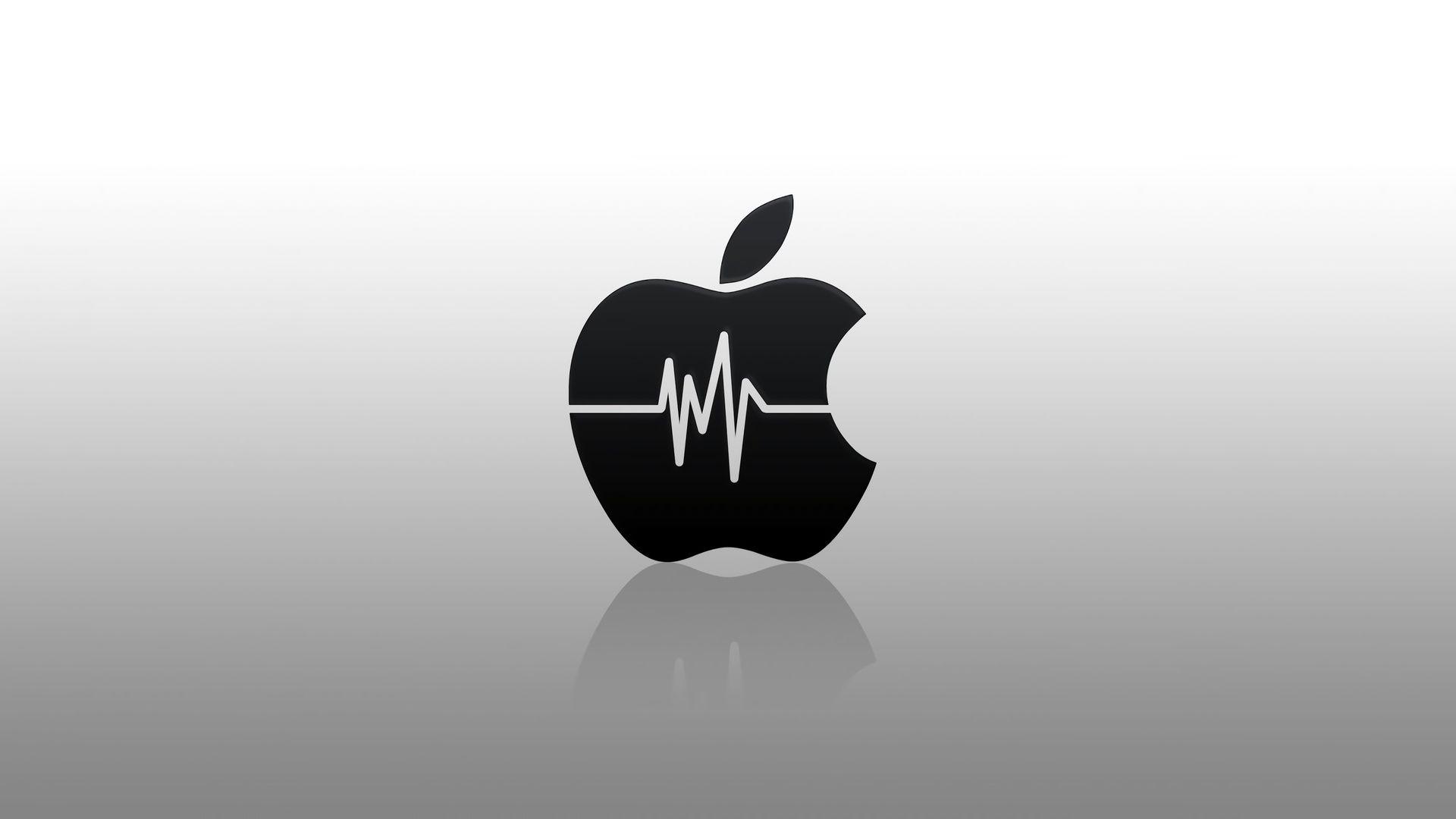 1920x1080 Brand, 4k Apple Logo Heartbeat, Brand And Logo, Logo Apple Wallpaper 4k HD Wallpaper