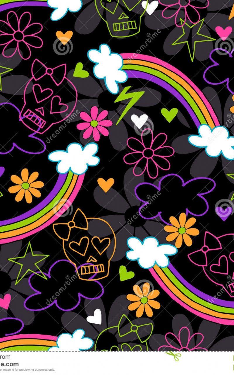 800x1280 Free download Girly Skull Pattern Wallpaper Girly skulls rainbow seamless [1300x1390] for your Desktop, Mobile & Tablet. Explore Girly Skull Wallpaper. Skull Wallpaper, Cool Skull Wallpaper, Free Skull Wallpaper