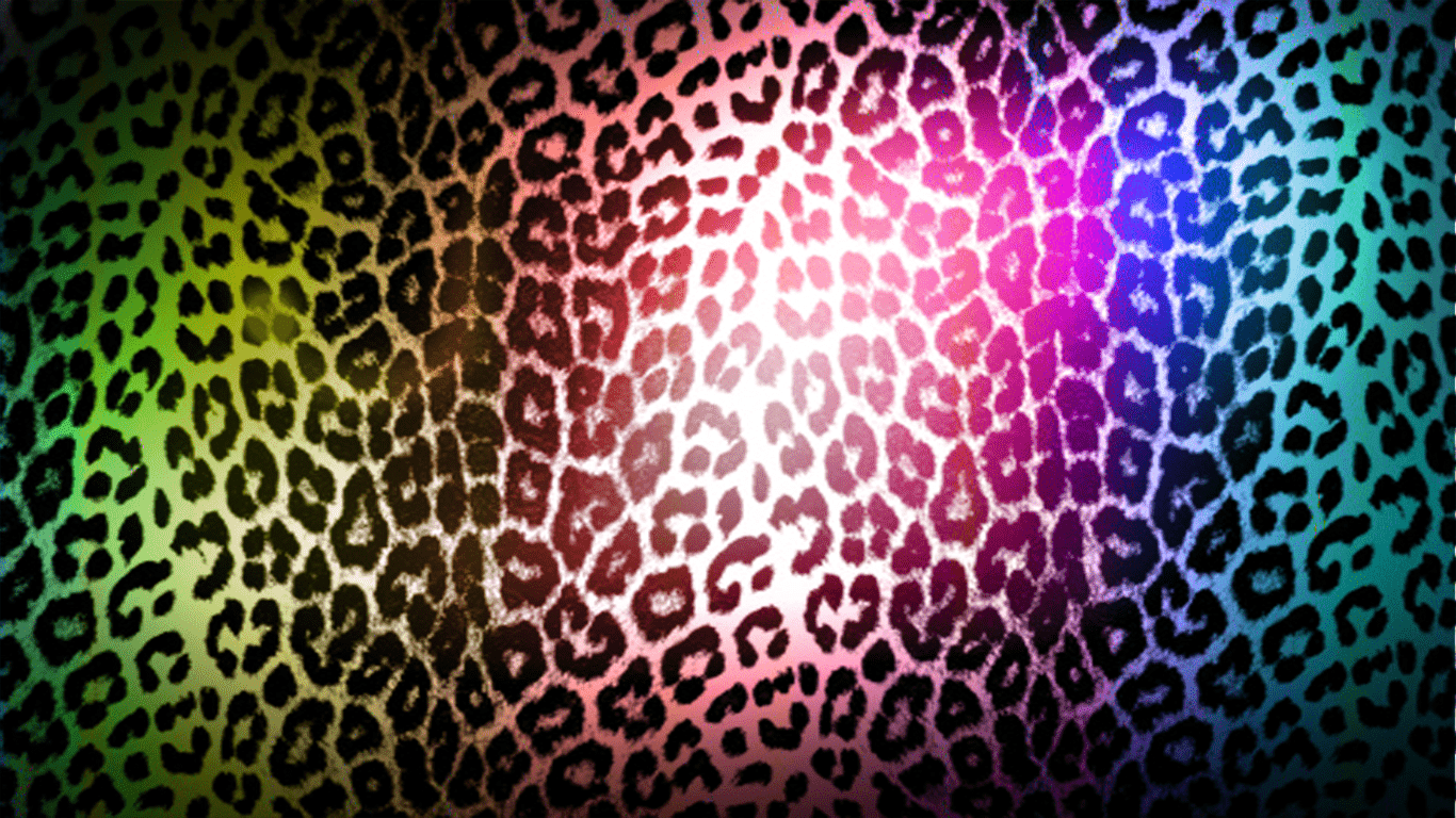 1366x768 Pink Leopard Print Desktop Wallpaper