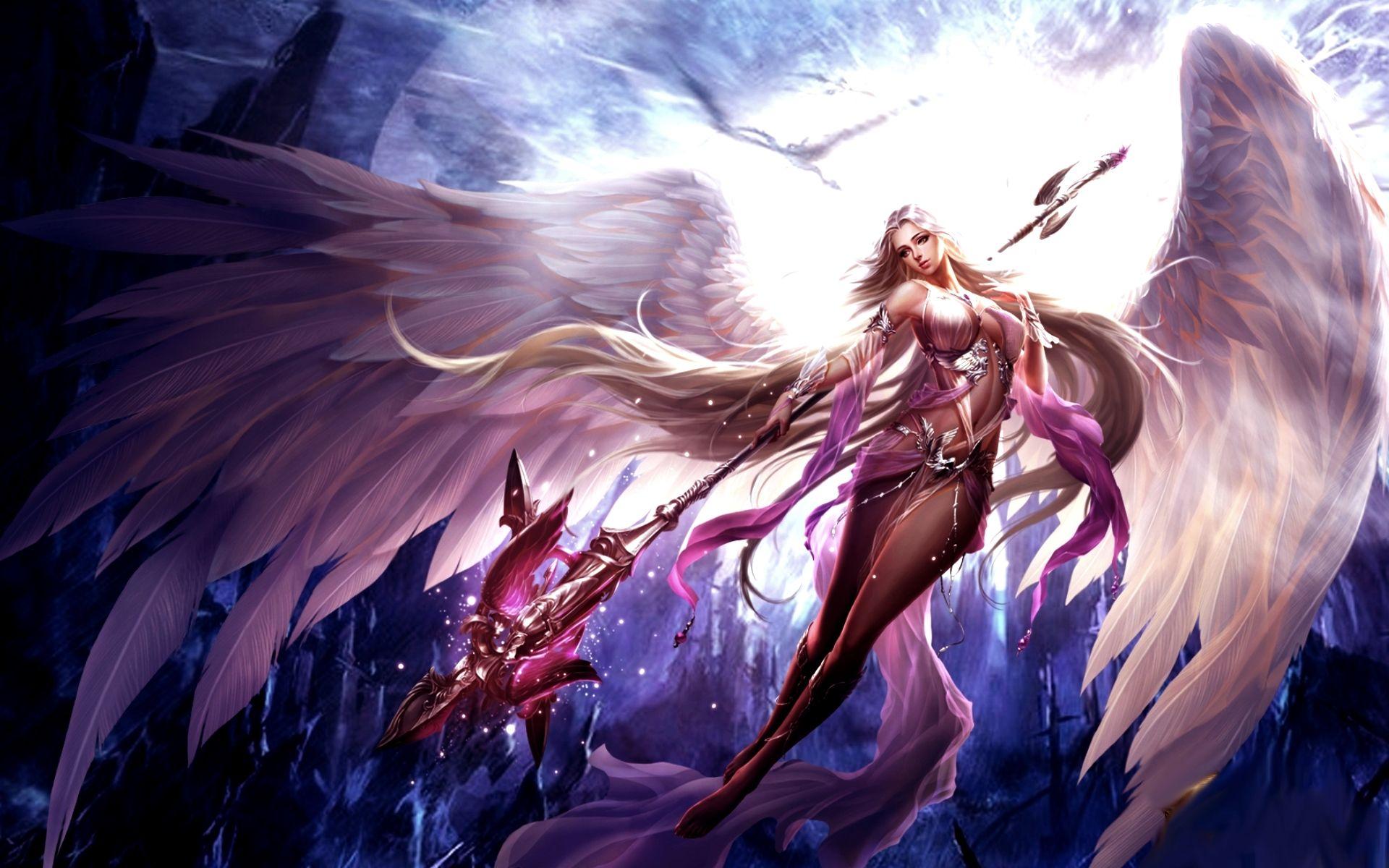 1920x1200 Fantasy Wallpaper Of Angels