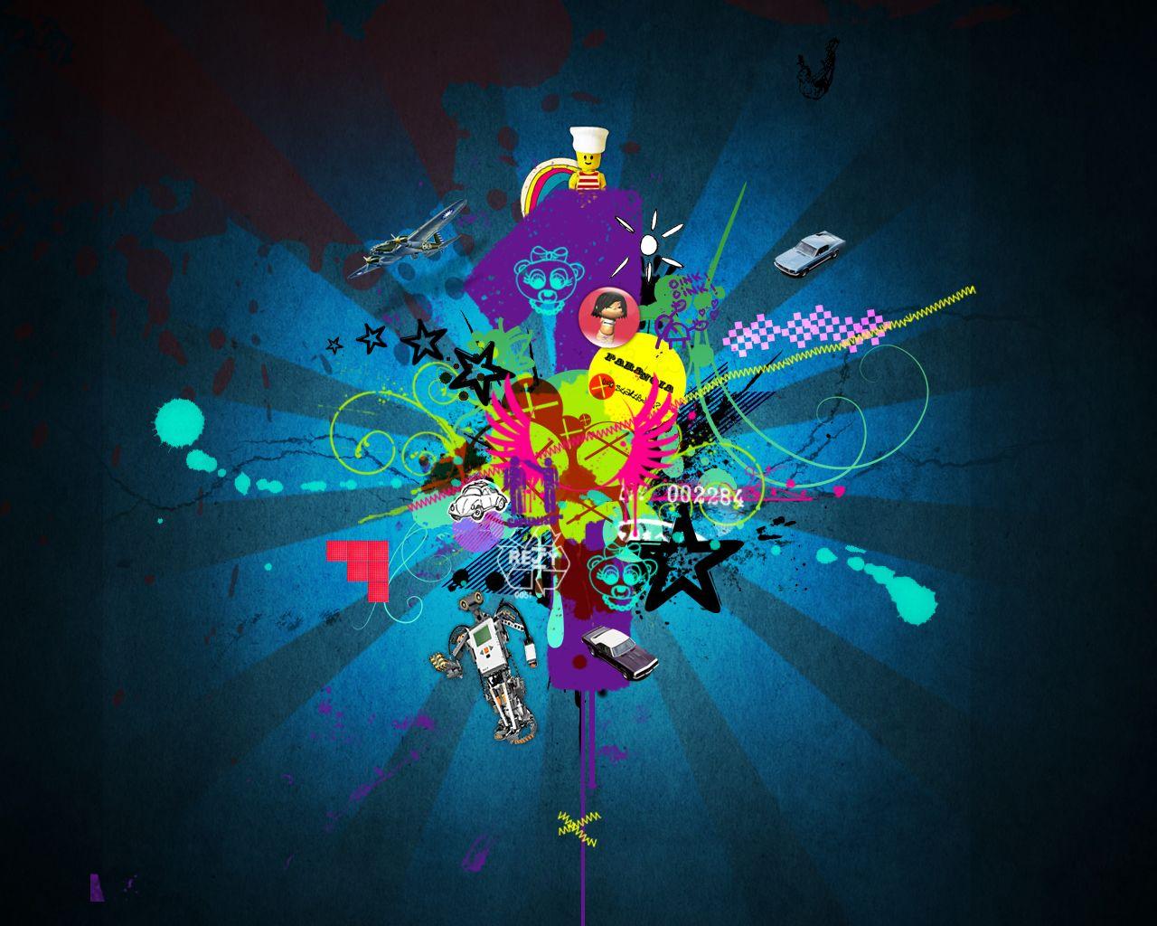 1280x1024 Cool Graphic Design Background Image Graphic Designs, Cool Graphic Design Desktop Wallpaper and Free Blue Abstract Wave Wallpaper /