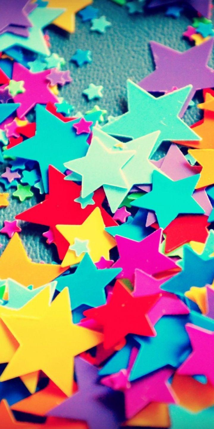 720x1440 Bokeh Rainbow Stars Color Texture Pattern Wallpaper For Mobile Samsung