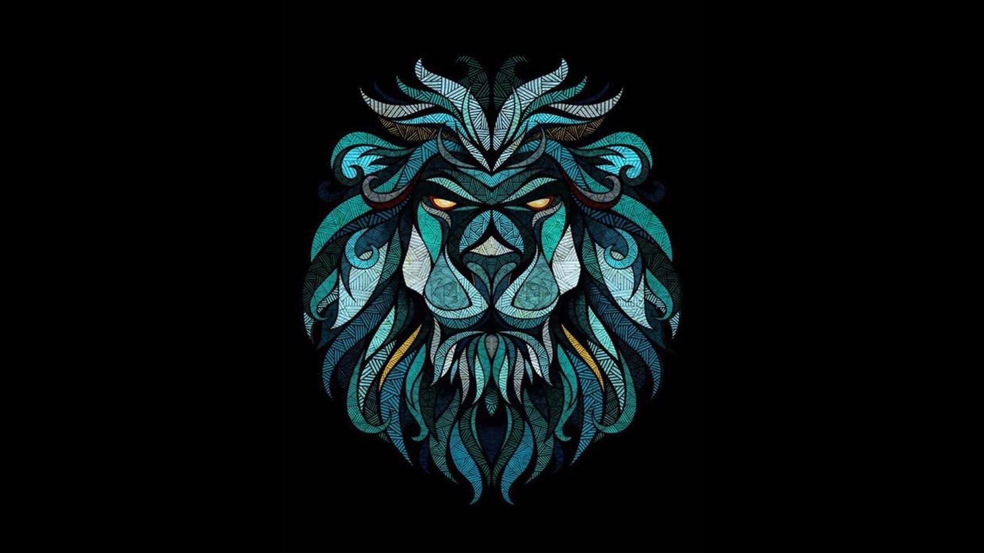 1920x1080 Lion Art Wallpaper