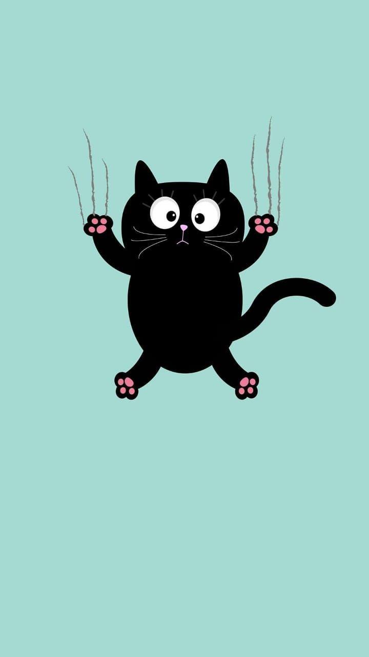 720x1280 iPhone wallpaper. Cartoon wallpaper, Cute cat wallpaper, Cat wallpaper