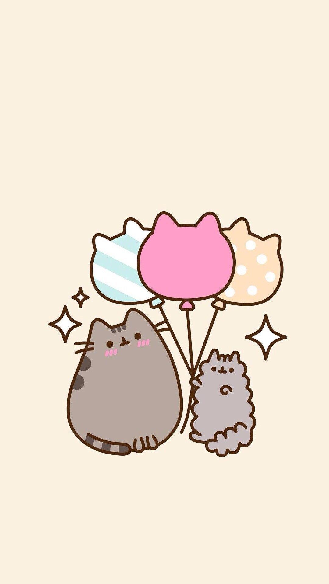 1080x1920 Pusheen Cat, Kawaii Things, Cartoon Characters, Phone Wallpaper HD HD Wallpaper