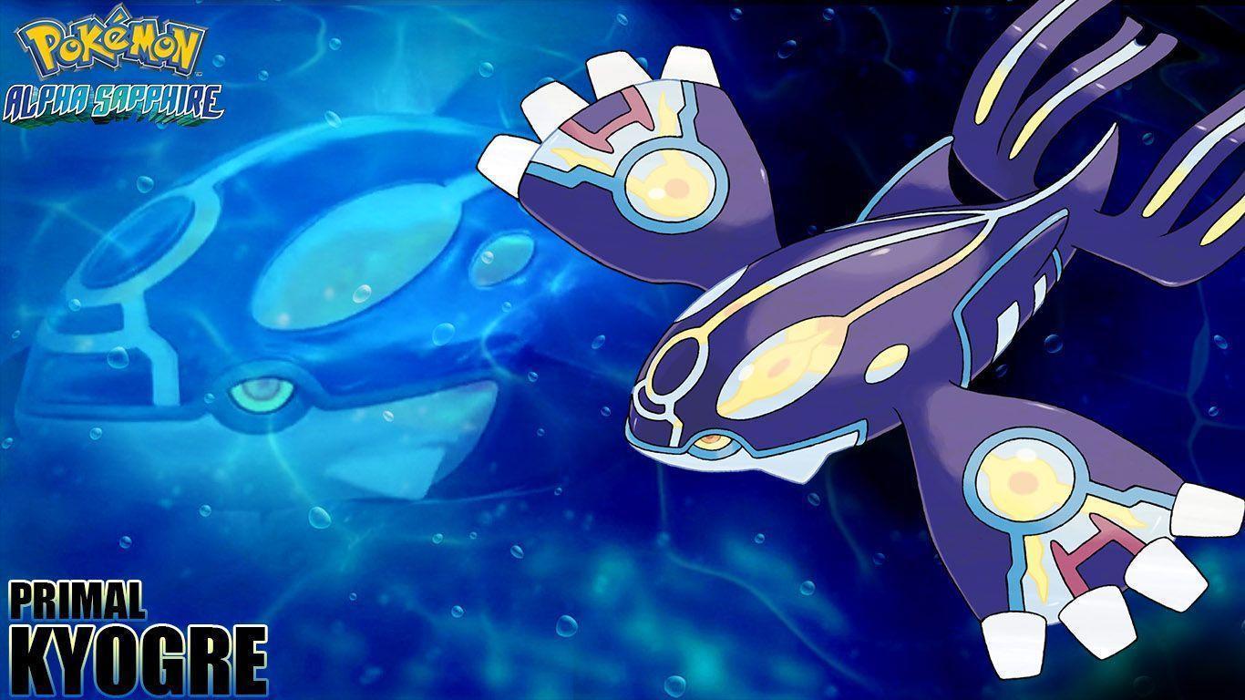 1366x768 Kyogre Wallpaper
