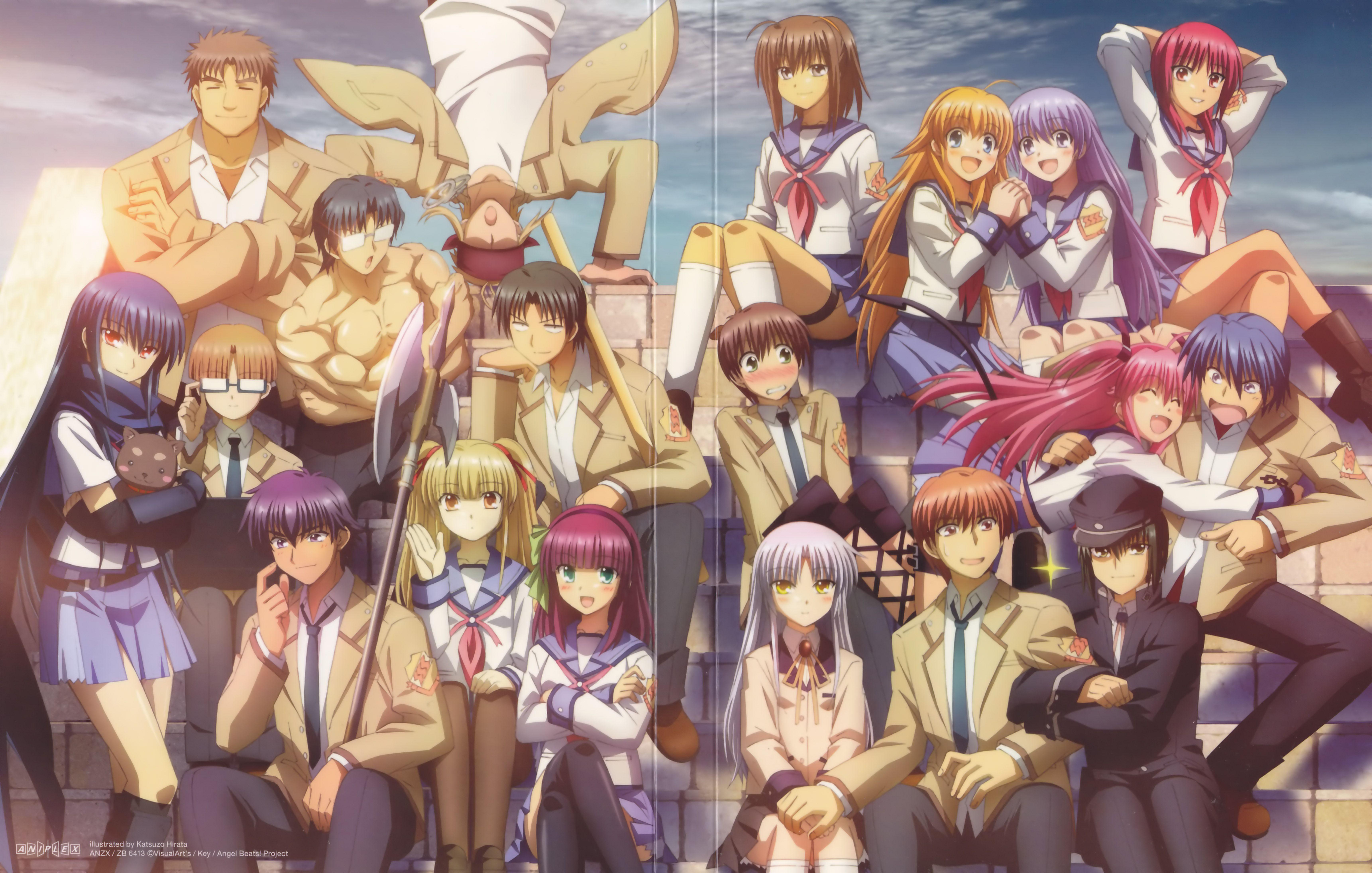6885x4383 Anime Angel Beats! wallpaper (Desktop, Phone, Tablet)