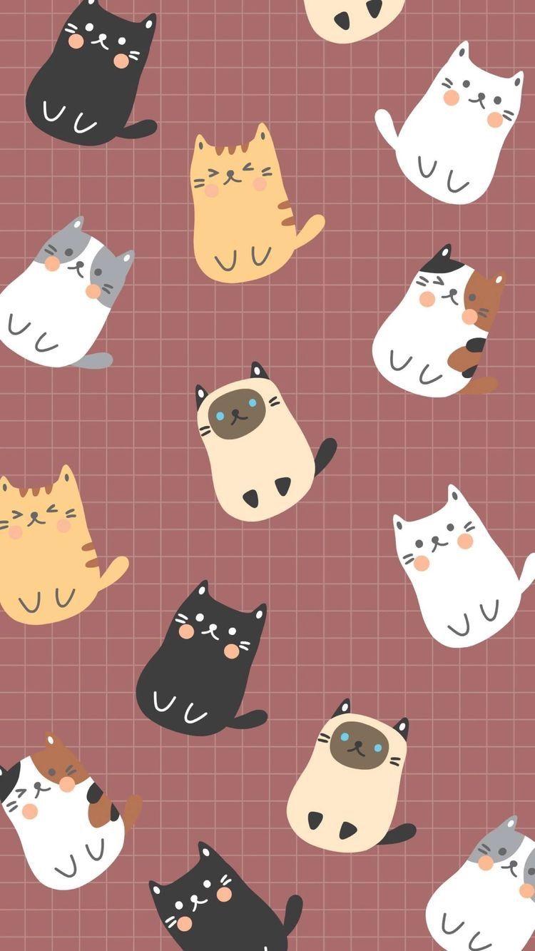 Cat Cartoon Phone Wallpapers Top Free Cat Cartoon Phone Backgrounds