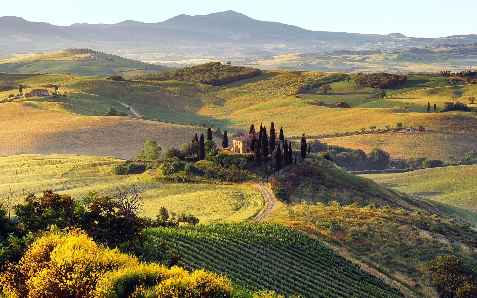 1920x1200 Wallpaper Beautiful summer landscape of Italian farm 1920x1200 HD Picture, Image