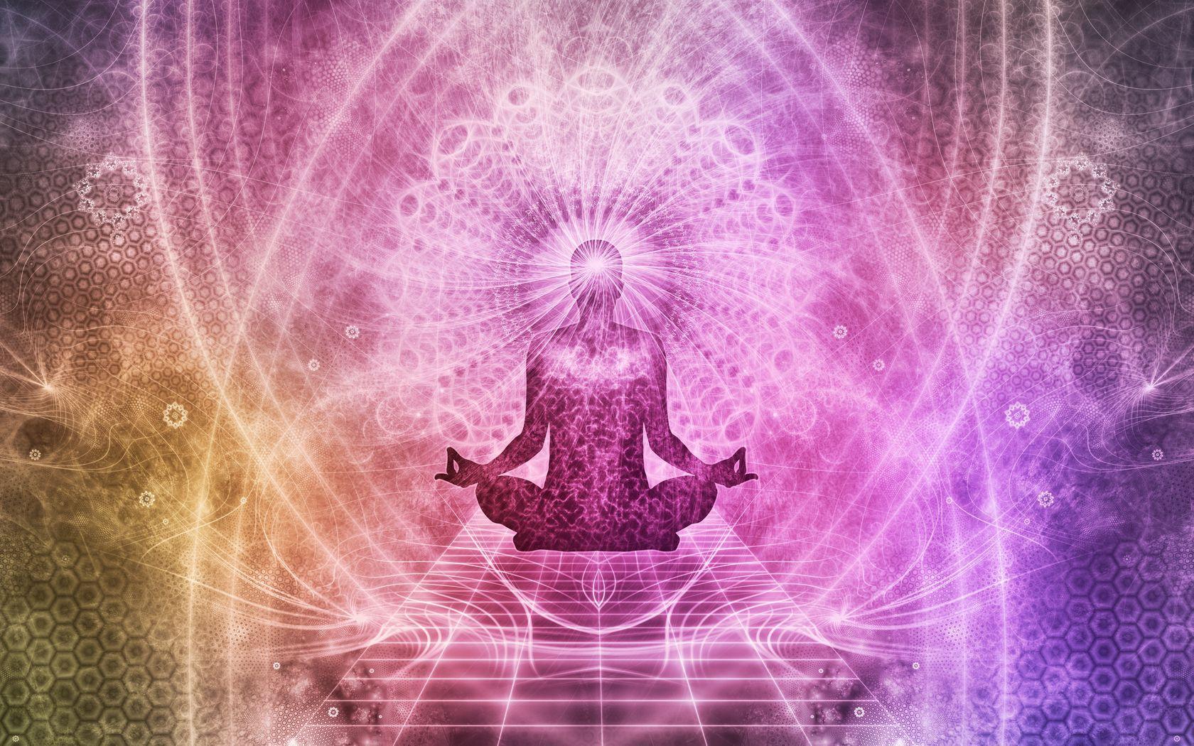 1680x1050 Download wallpaper 1680x1050 meditation, chakra, aura, lotus, yoga, energy, buddhism, mandala, art widescreen 16:10 HD background