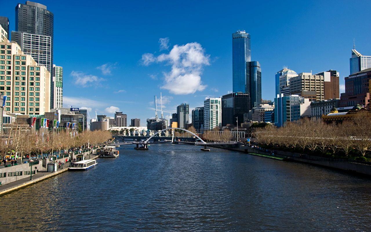 1280x801 Desktop Wallpaper Melbourne Australia Sky Cities Clouds