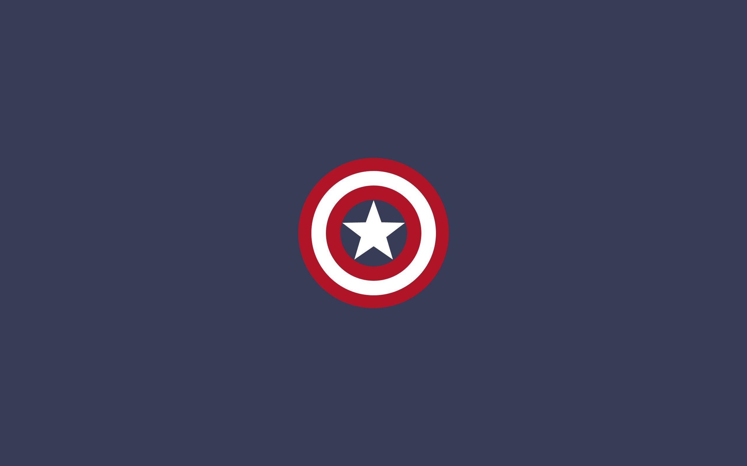 Hình nền tối giản 2560x1600 Captain America