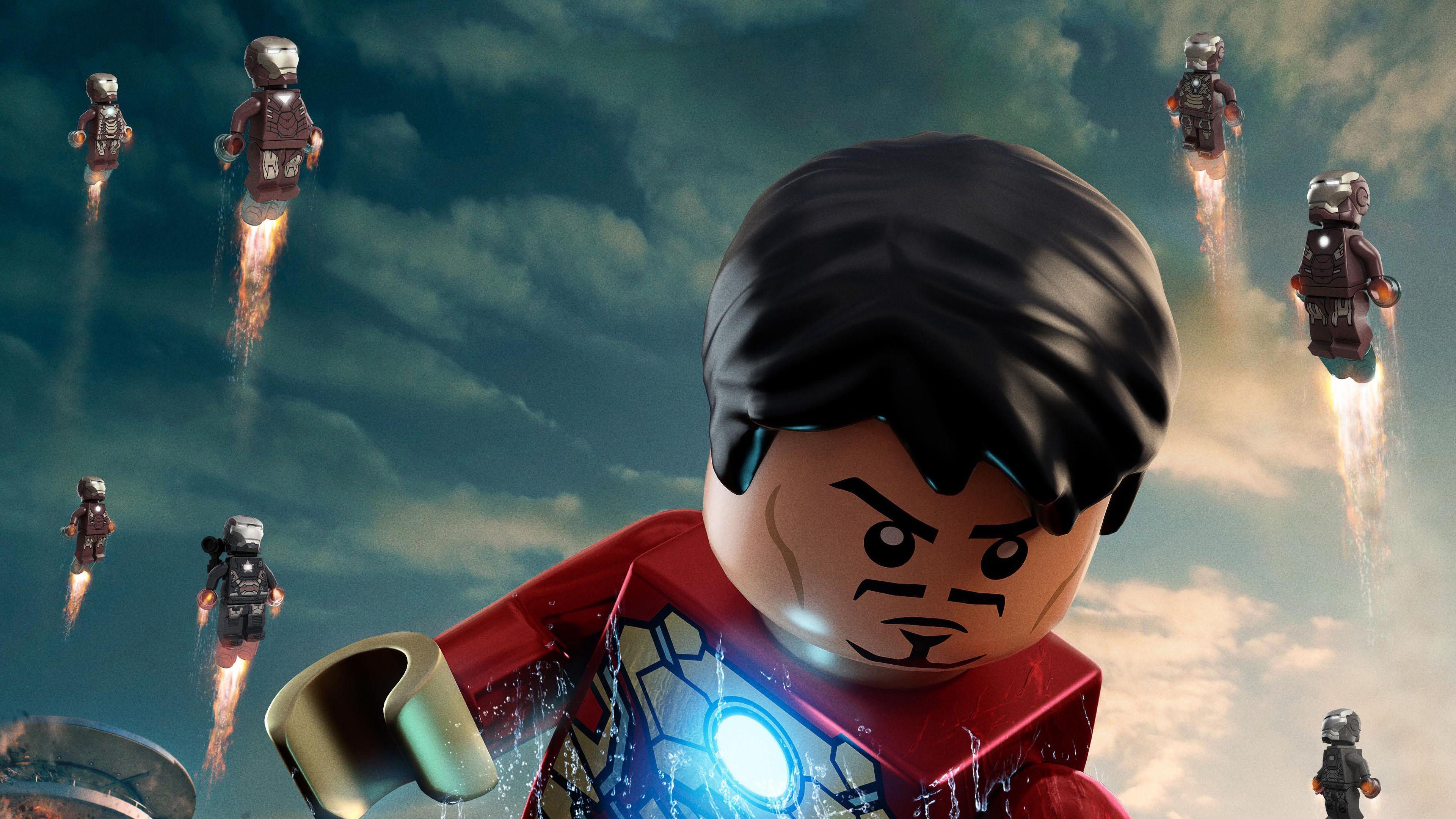 3840x2160 Wallpaper 4k Lego Iron Man 4k 4k Wallpaper, Hd Wallpaper, Iron Man Wallpaper, Lego Wallpaper, Superheroes Wallpaper