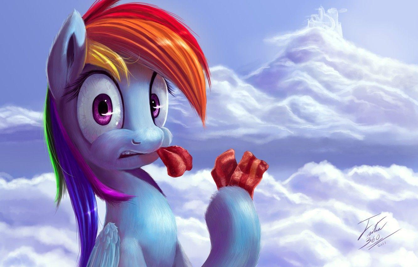 1332x850 Wallpaper the sky, cartoon, art, Rainbow Dash, My Little Pony: Friendship is Magic, MLP:FiM, by Tsitra360 image for desktop, section фильмы