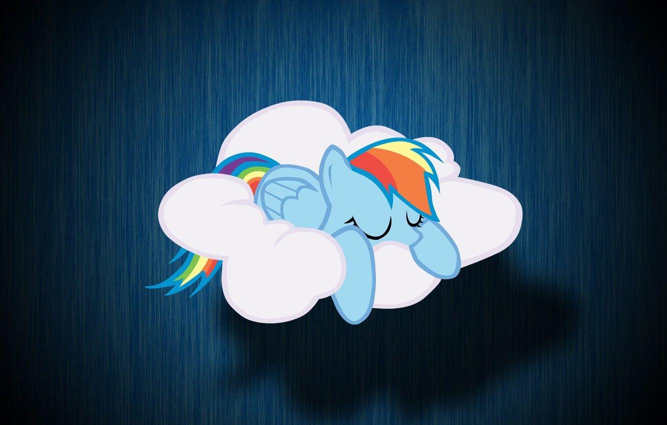 1332x850 Wallpaper cloud, My Little Pony, Rainbow Dash, MLP, Rainbow Dash image for desktop, section фильмы