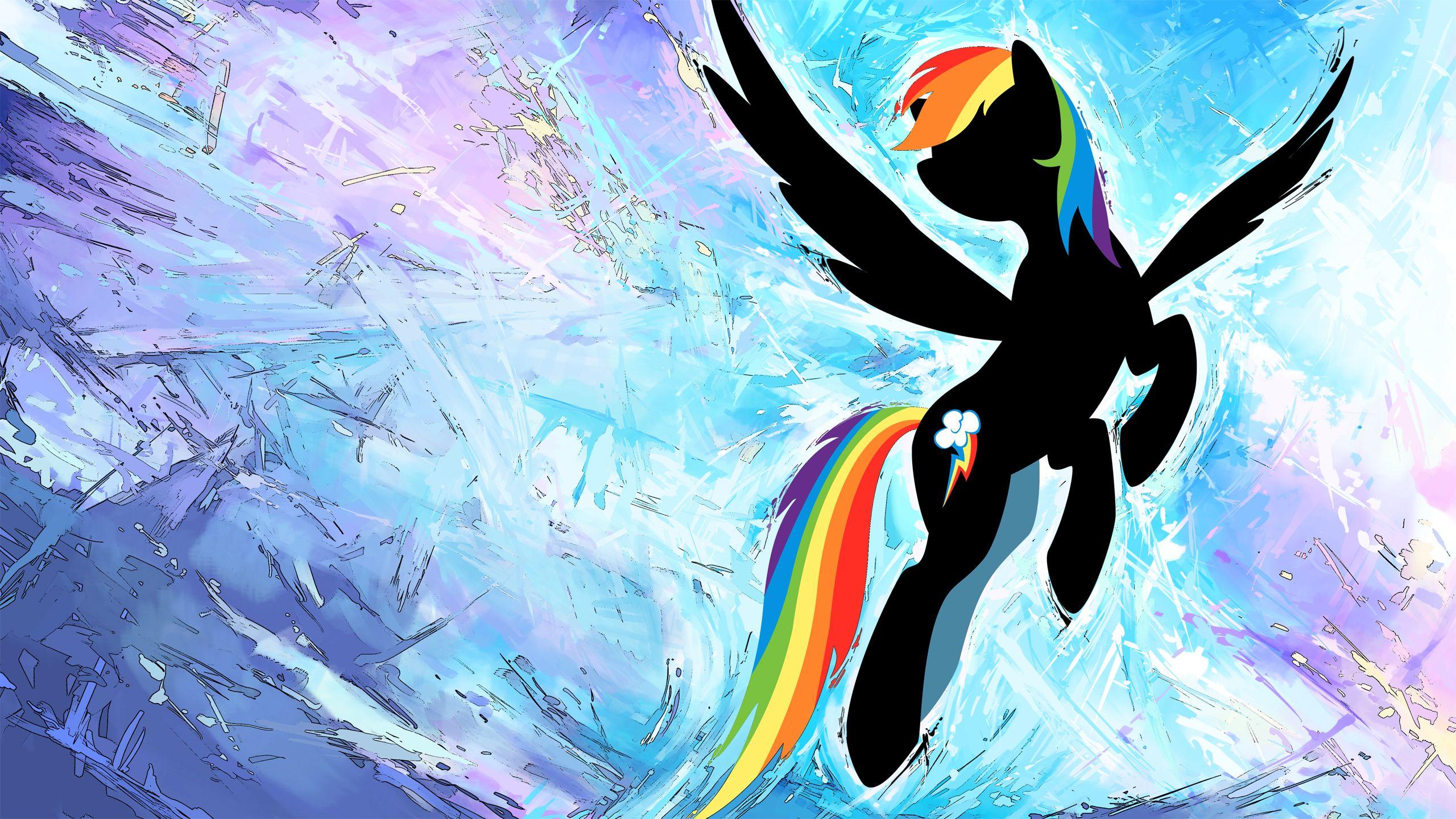 2560x1440 Rainbow Dash Wallpaper by GenjiLim. My Little Pony. My Little Wallpaper Wallpaper Source That Credits Artists
