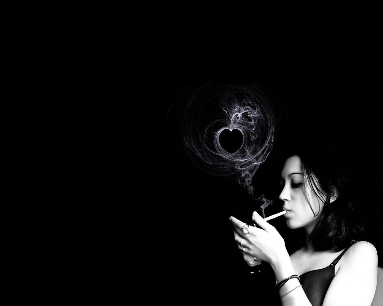 1280x1024 Girl Smoking Wallpaper